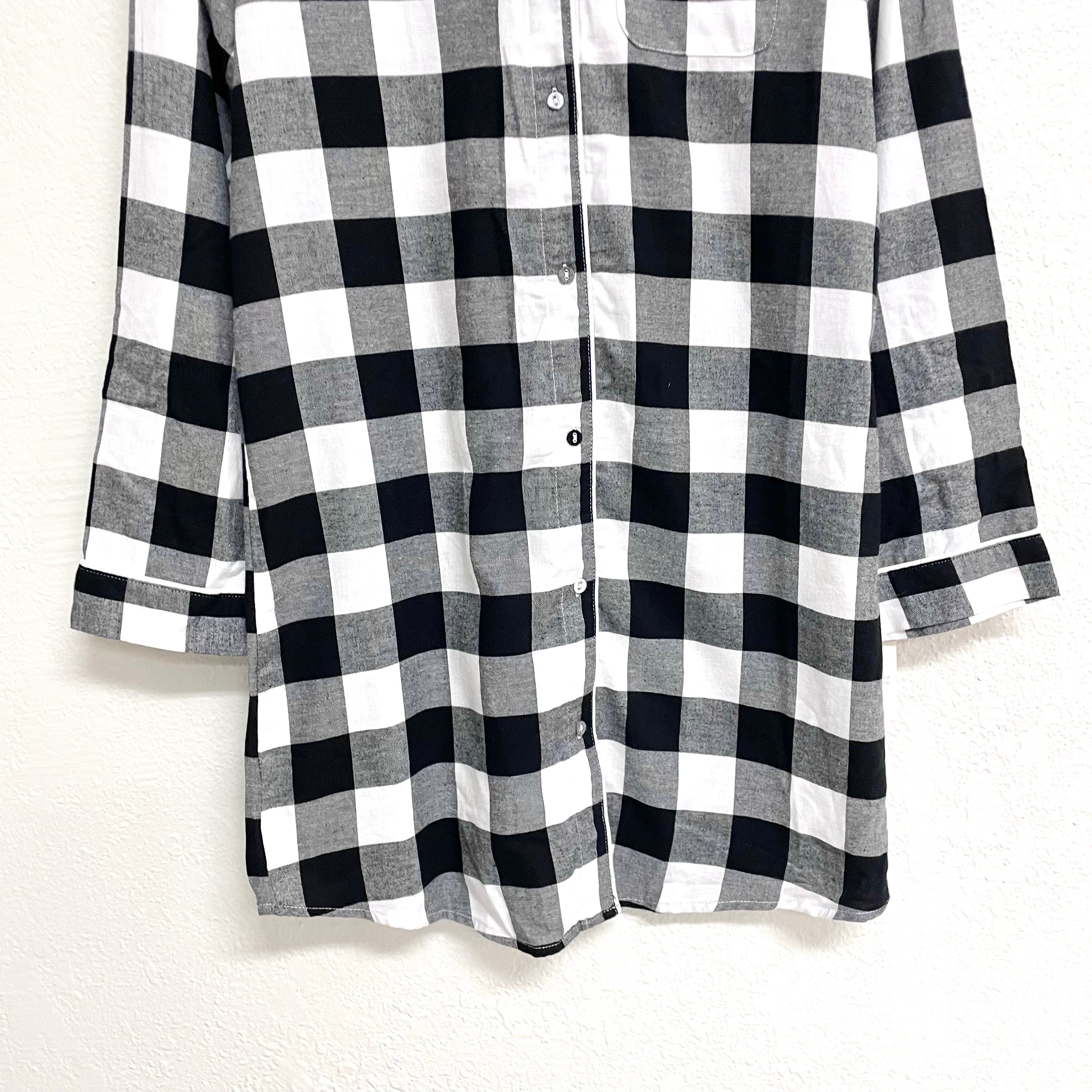 Pajama Shirt Dress