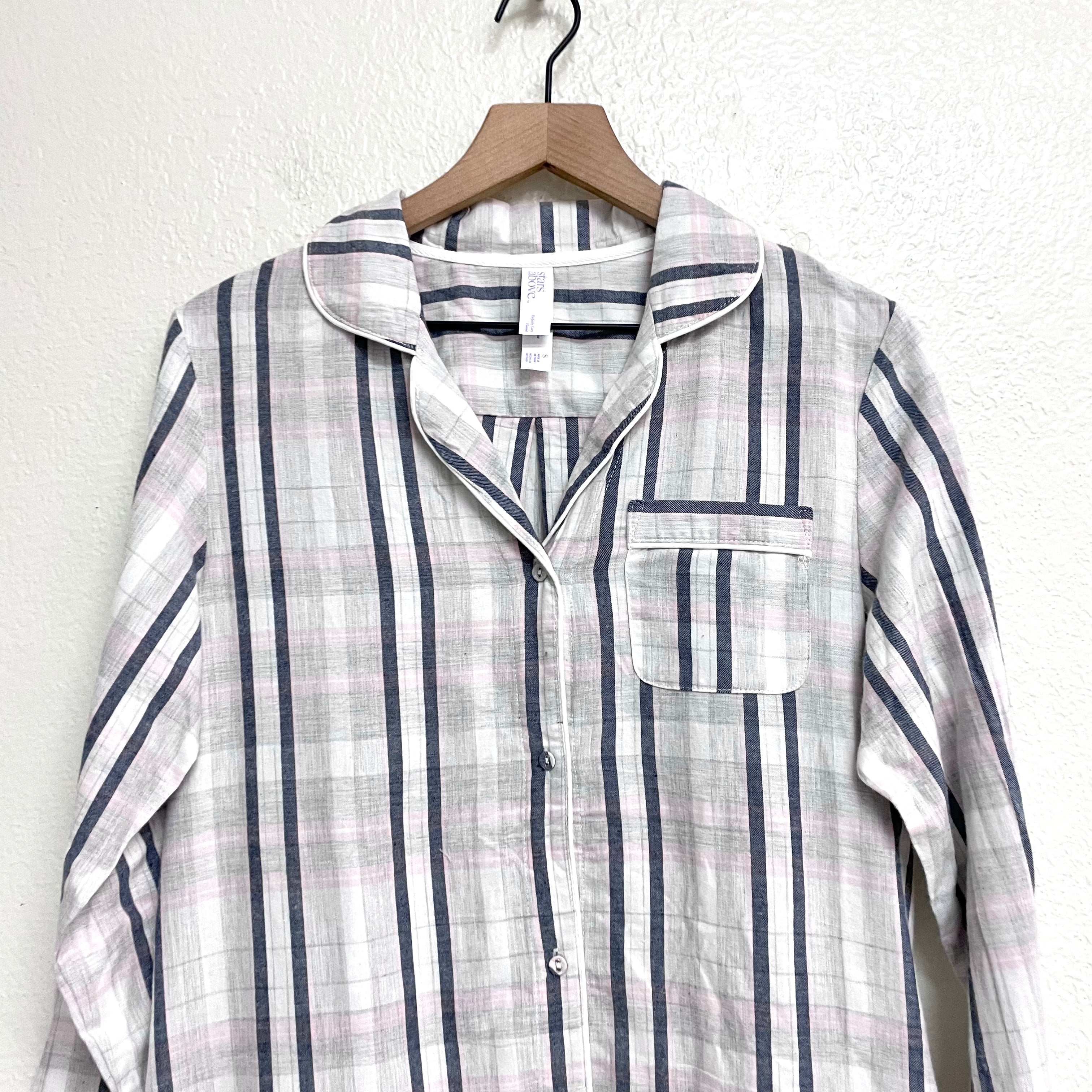 Plaid Sleep Shirt Dress