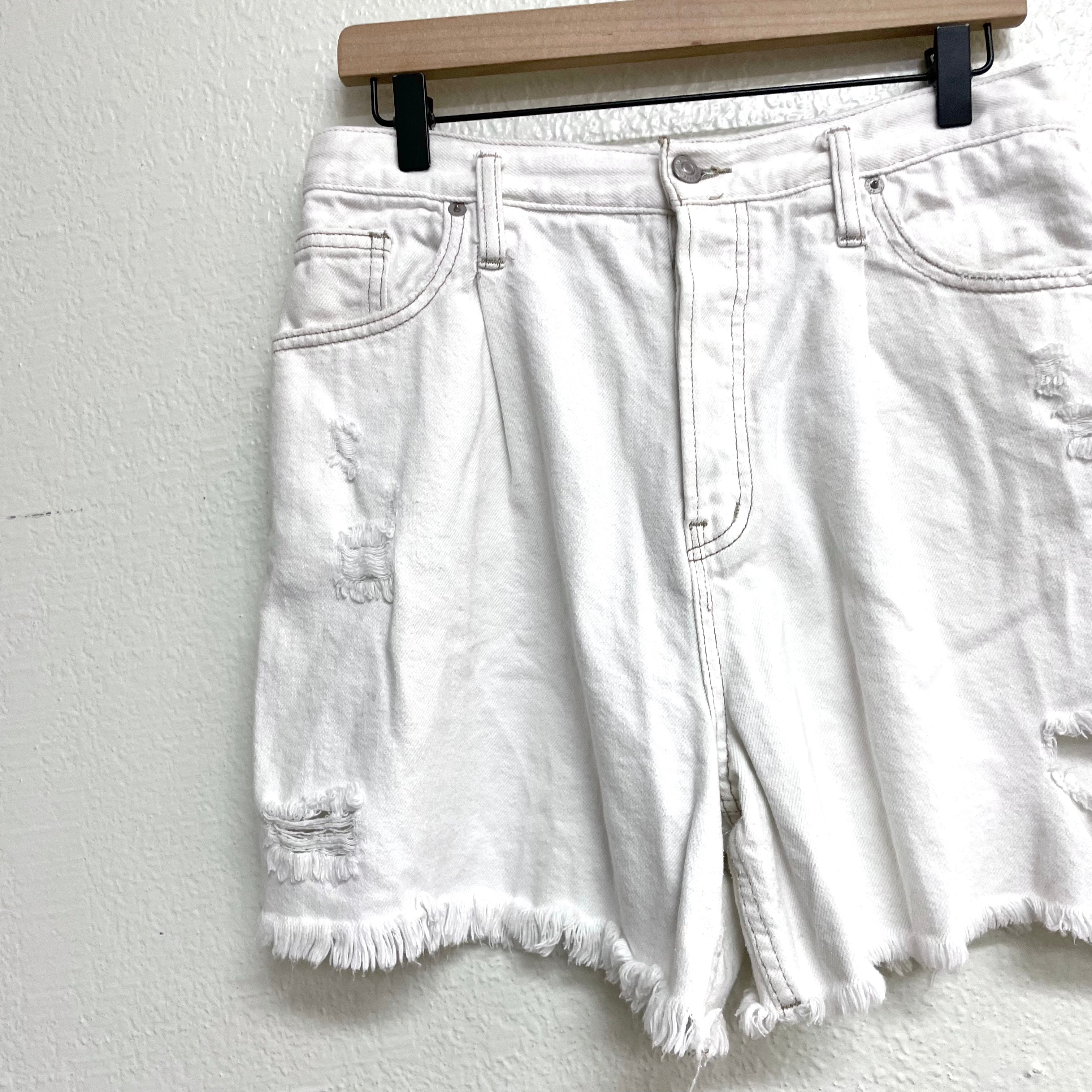 Distressed Jean Shorts