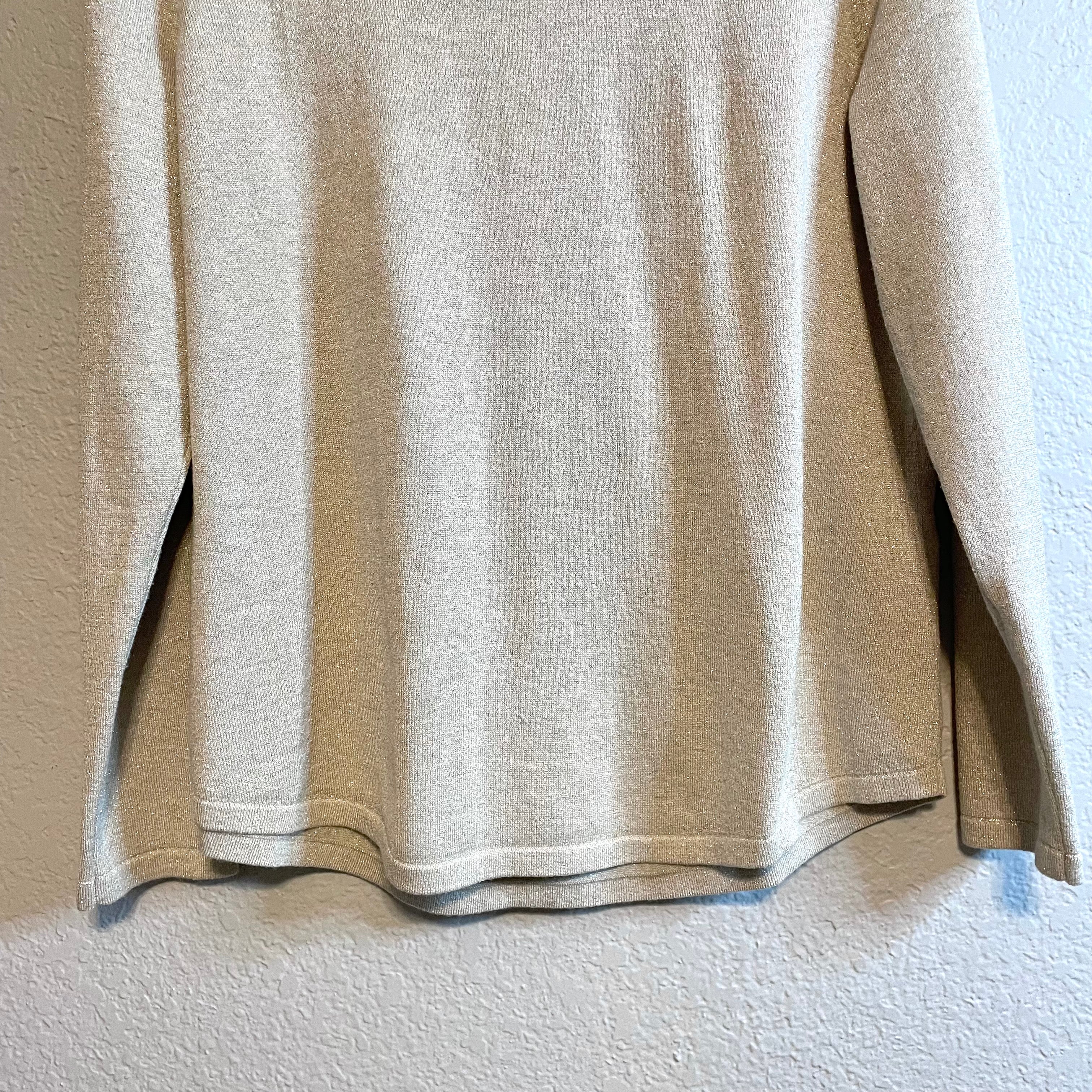 Metallic Beige Sweater