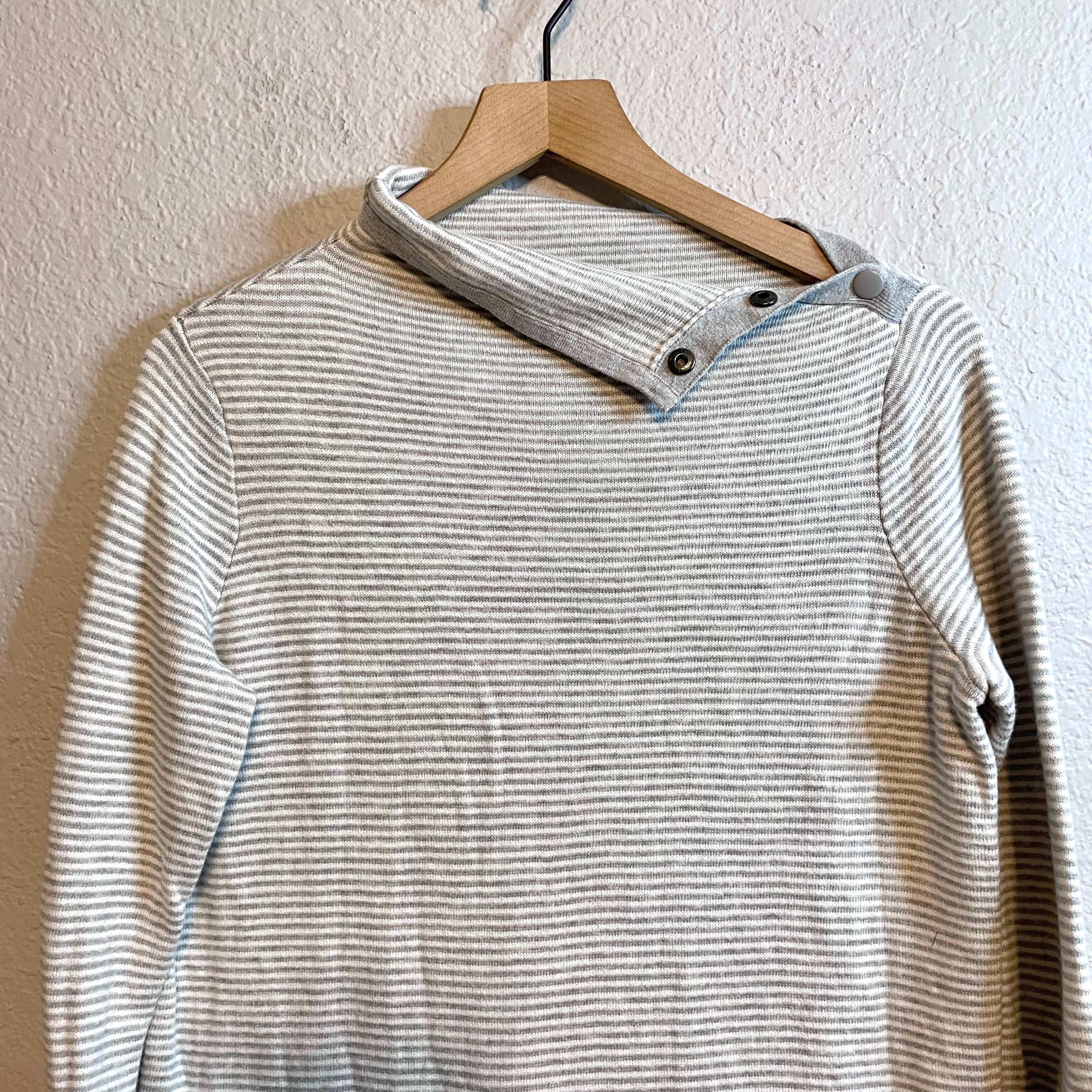 Snap Mock Neck Sweater