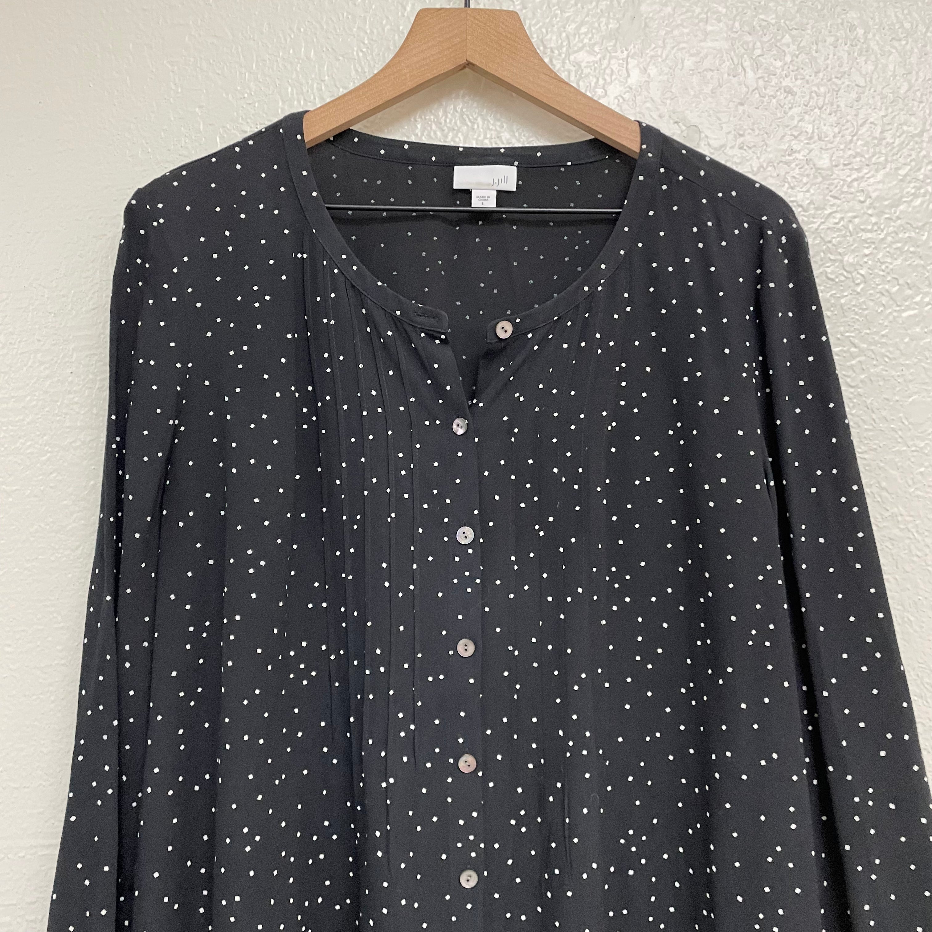 Square Polka Dot Blouse