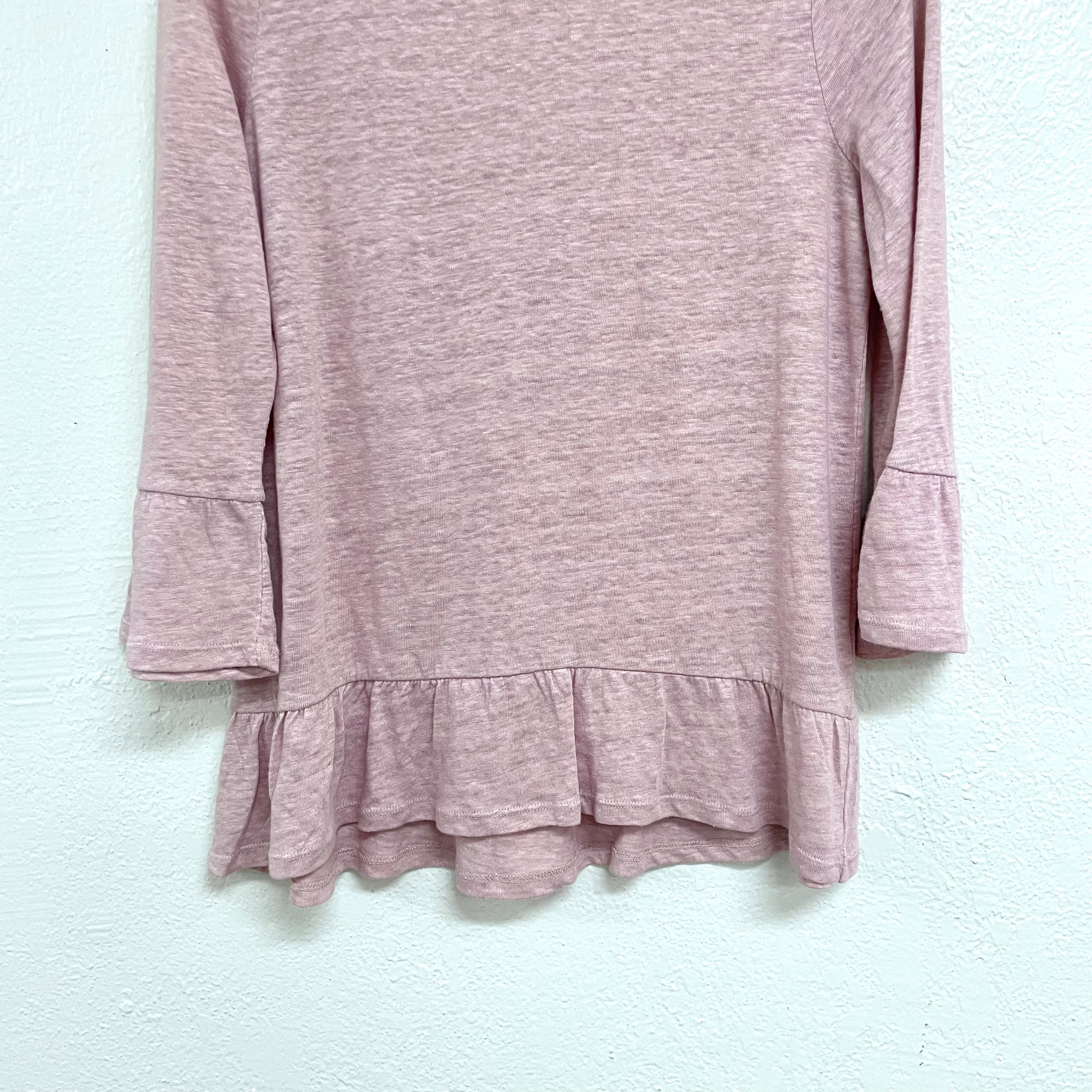 Linen Bell Sleeve Top