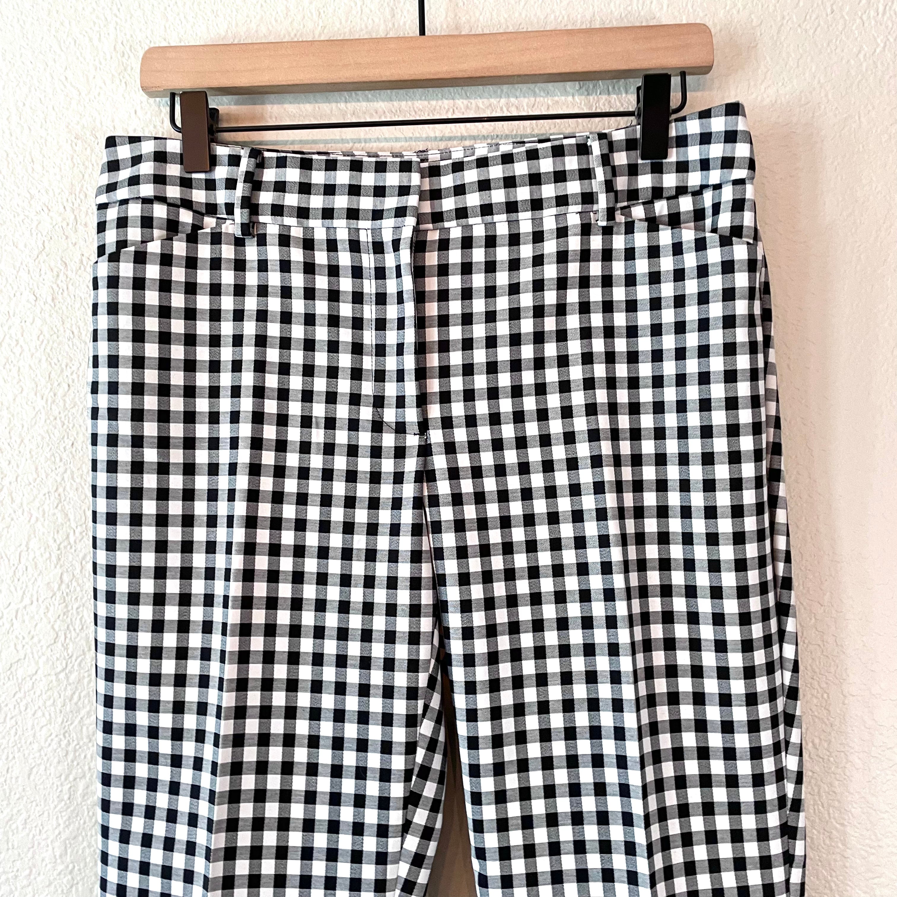 Gingham Ankle Dress Pants