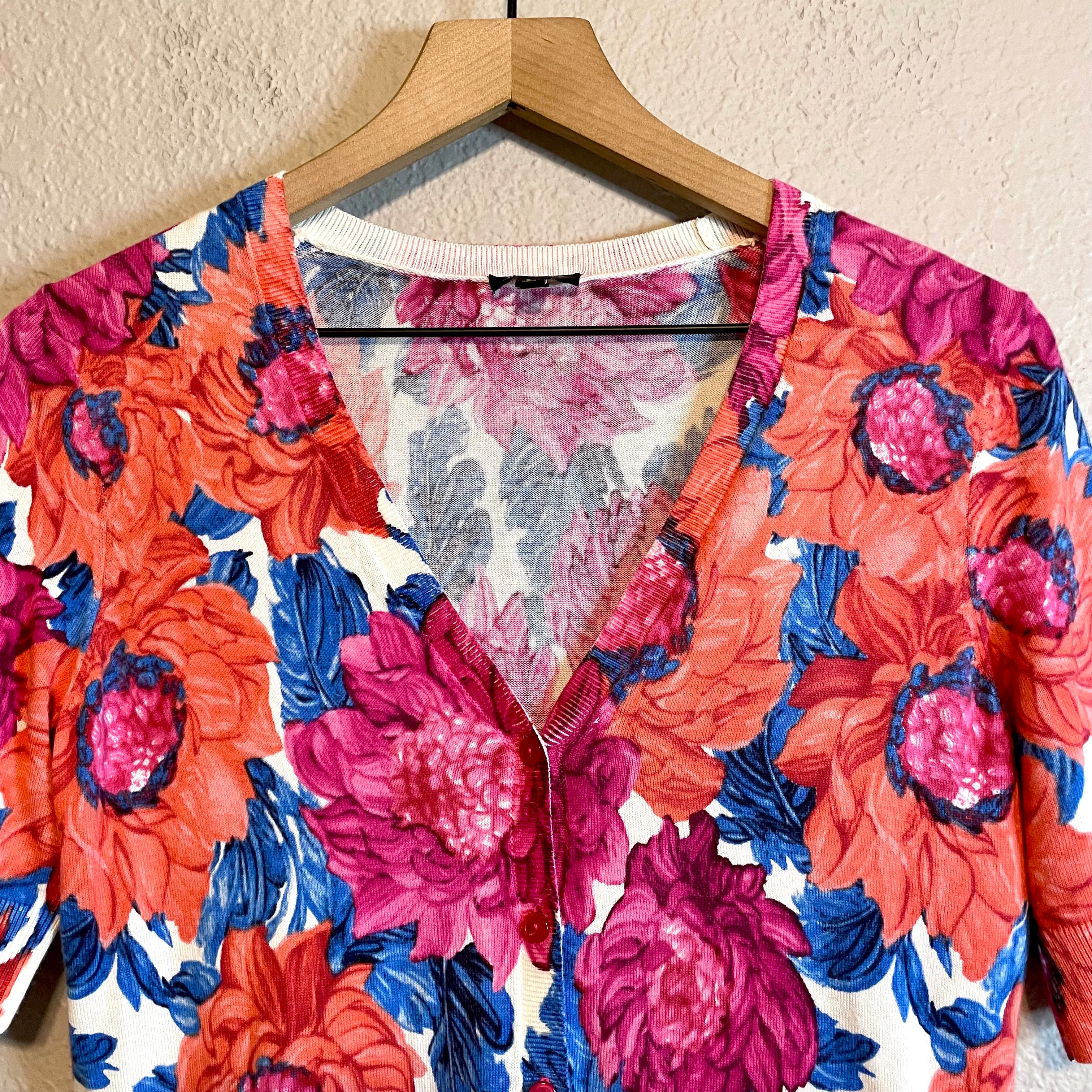 Floral Button Down Cardigan