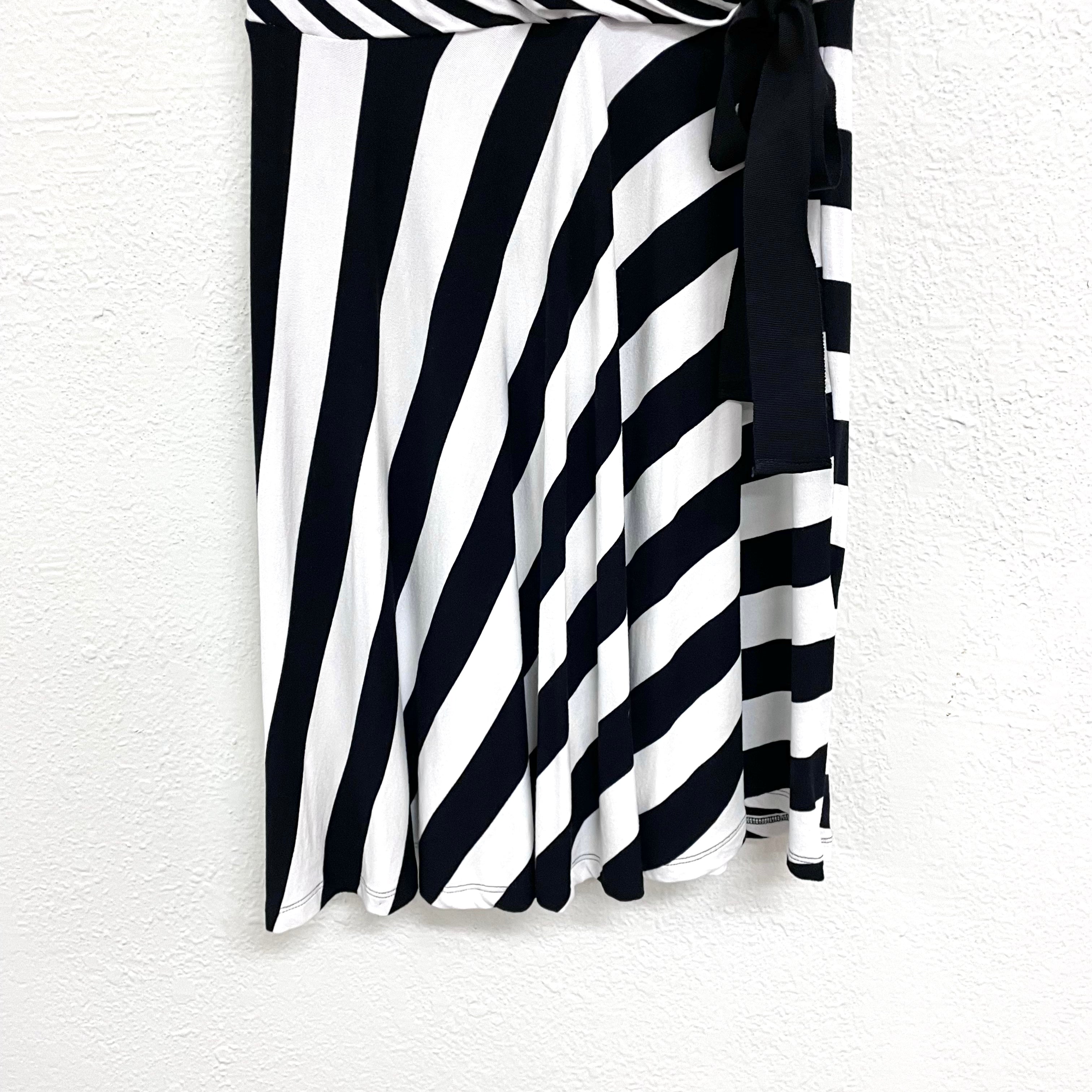 Striped V-Neck Dress