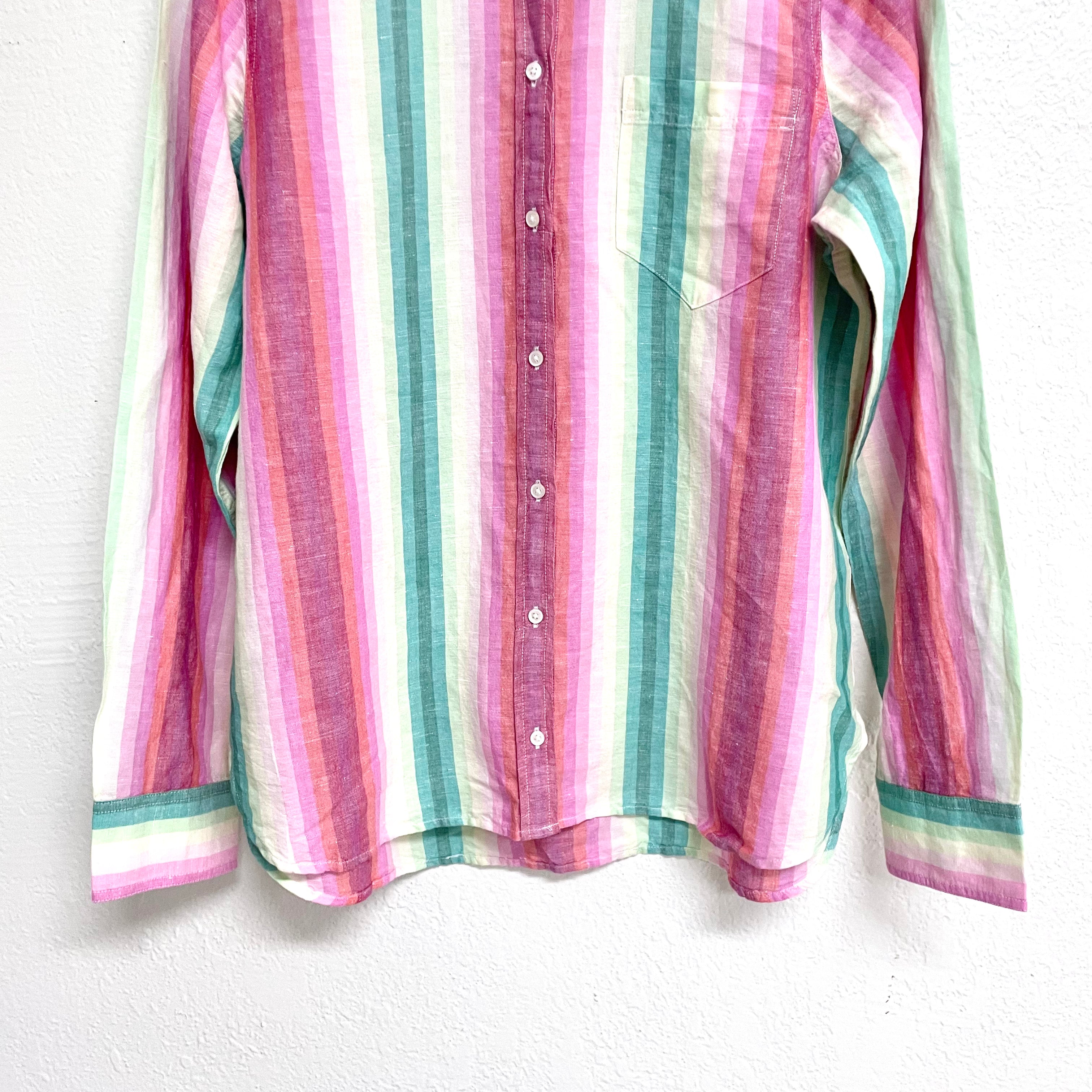 Striped Button Down Top