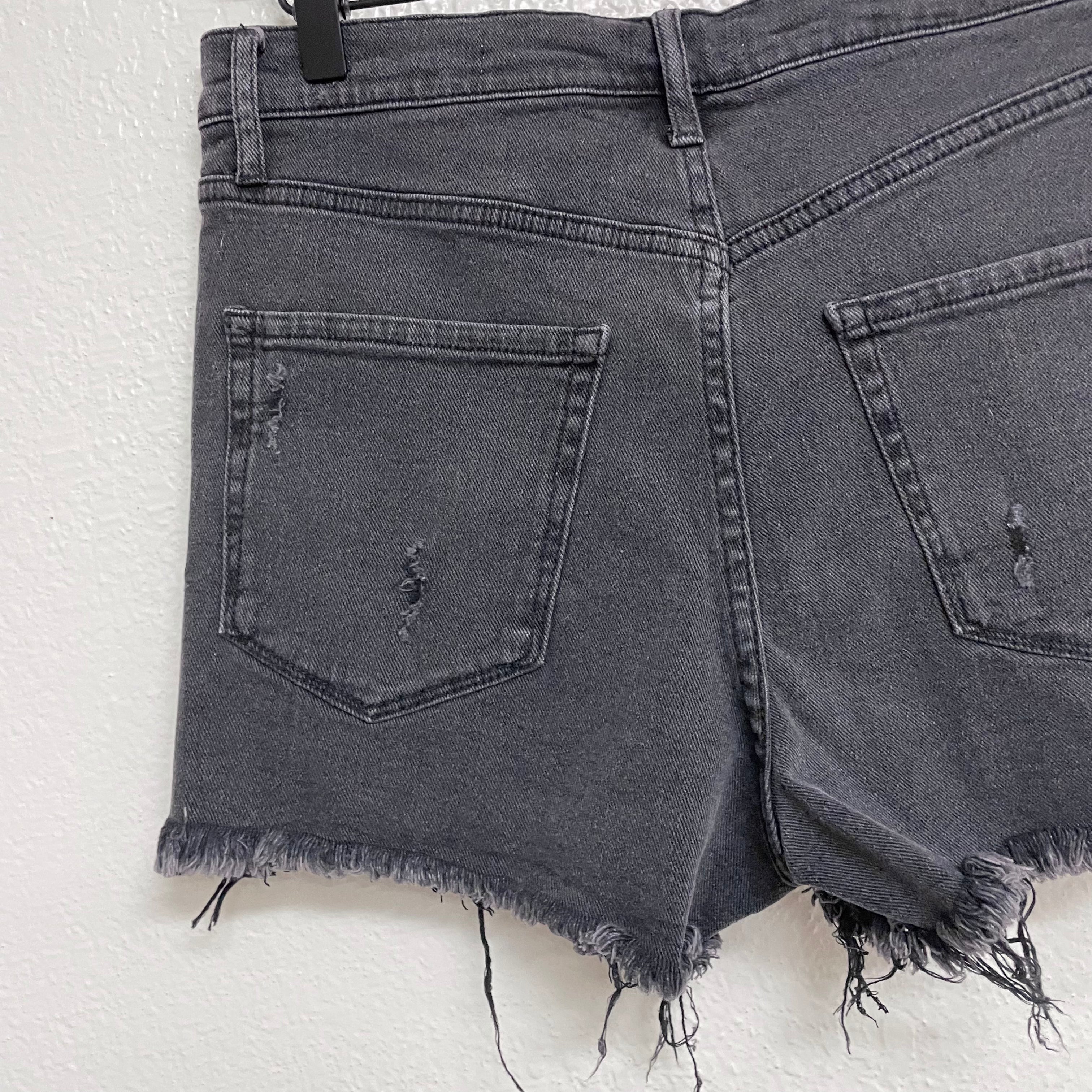 Distressed Jean Shorts