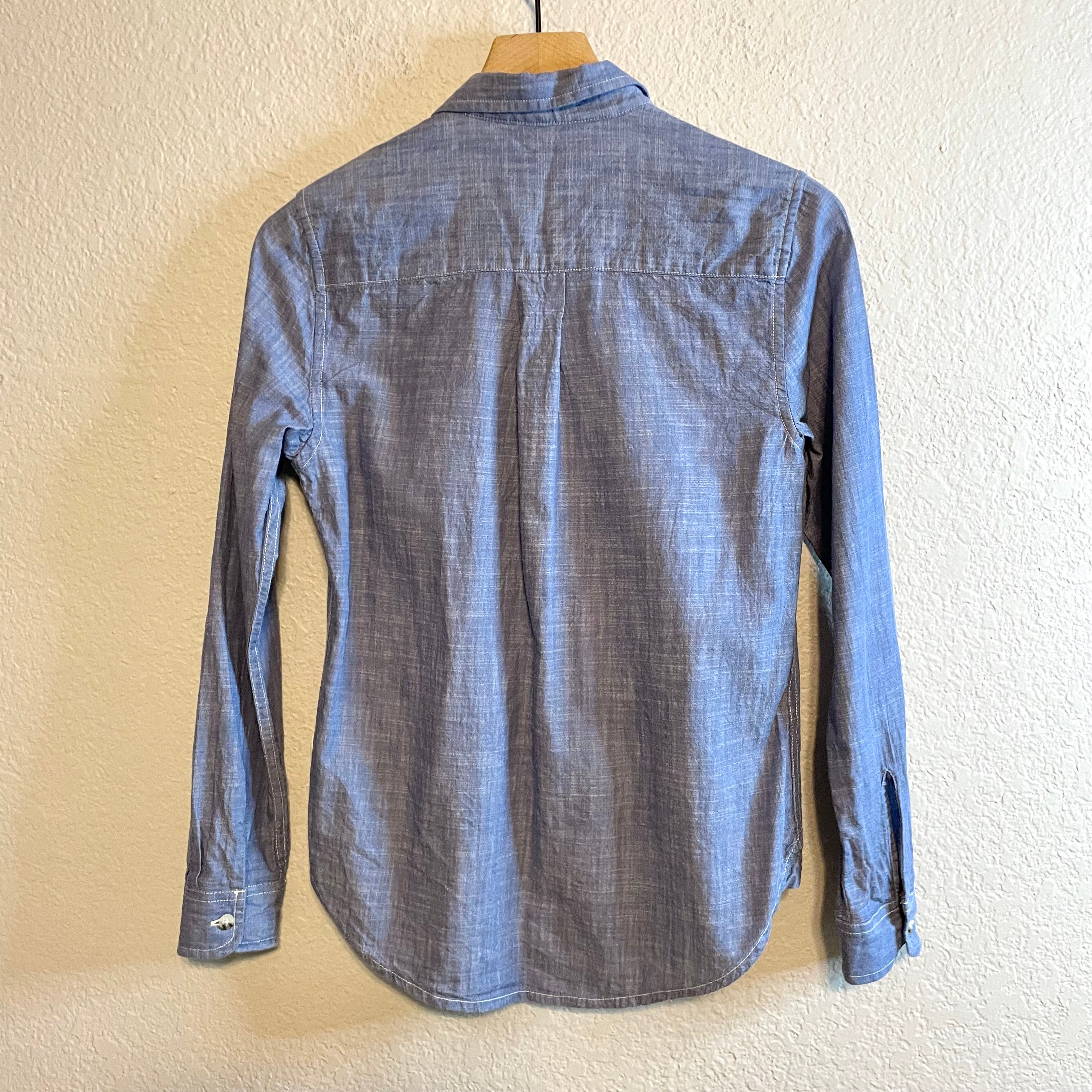 Chambray Button Down Top