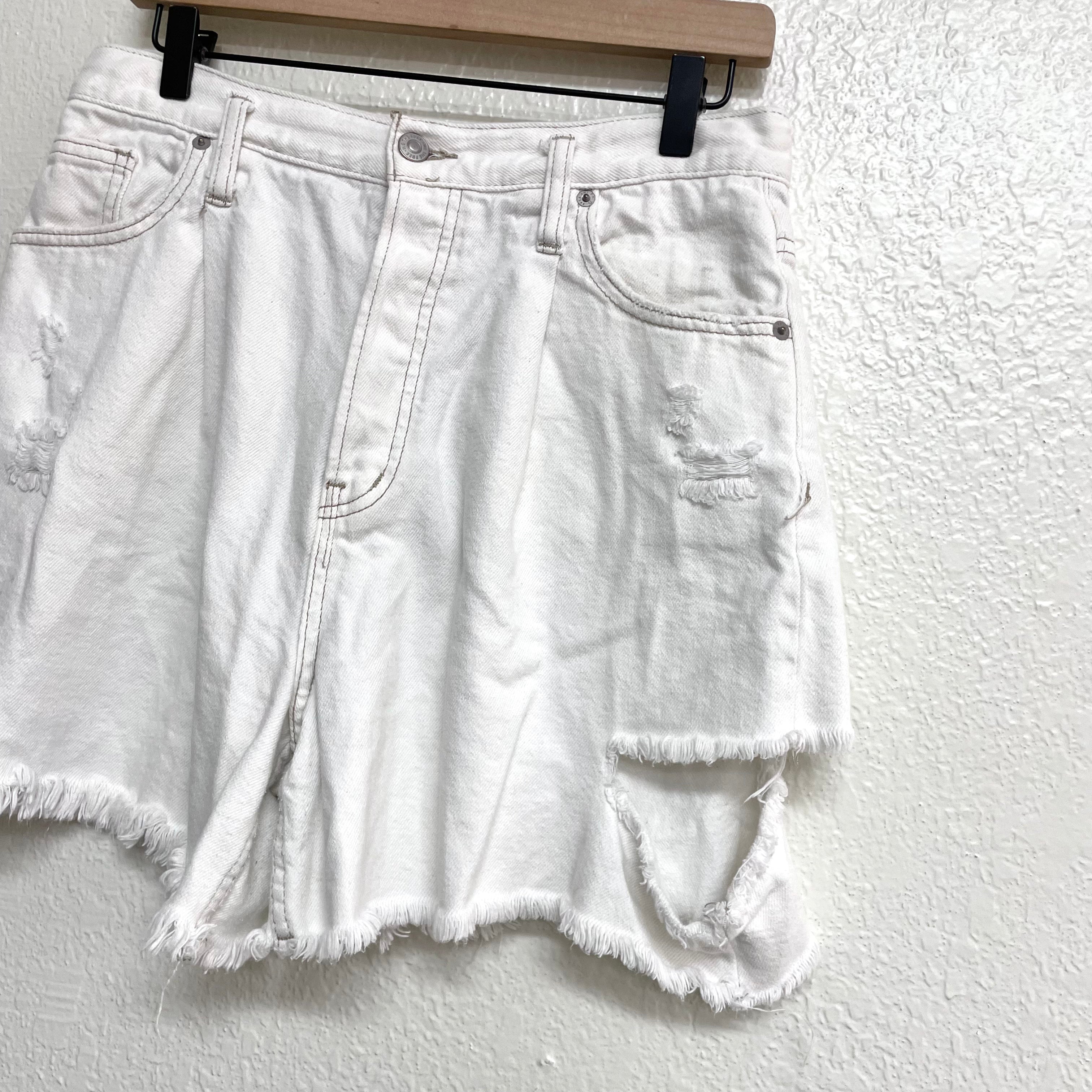 Distressed Jean Shorts