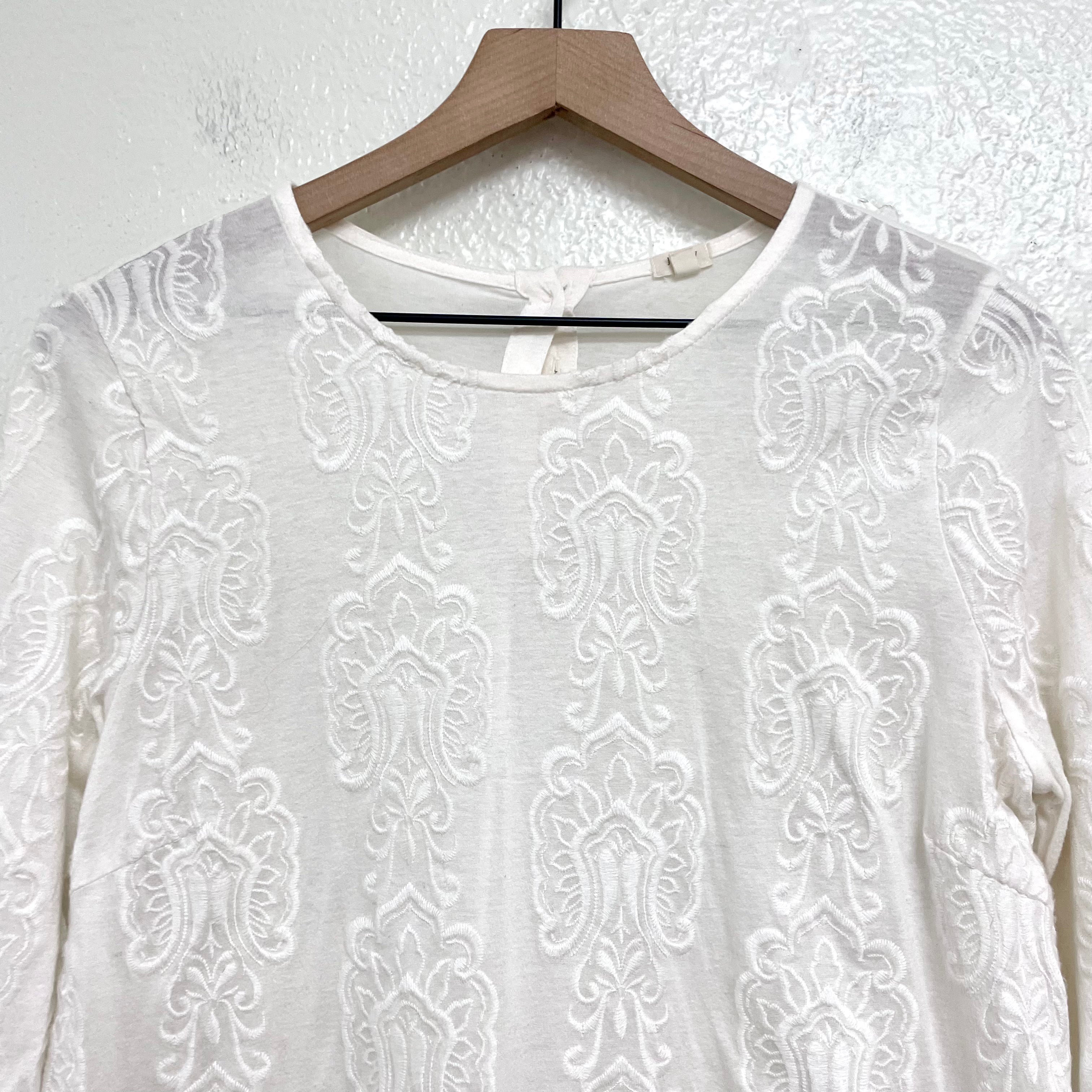 Filigree Embroidered Top