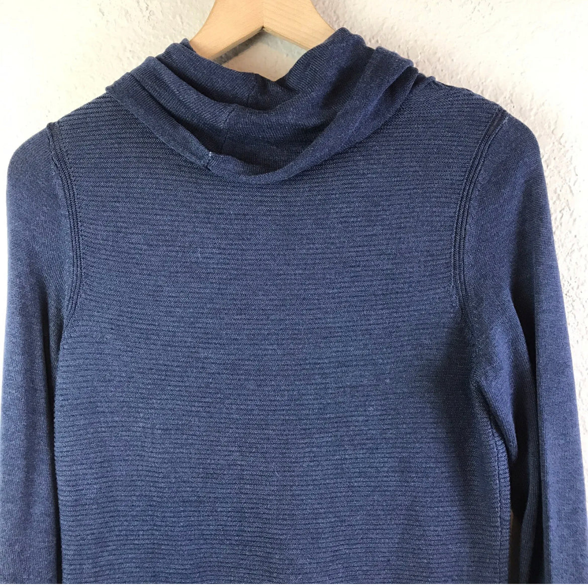 Cowl Neck Ribbed Sweater