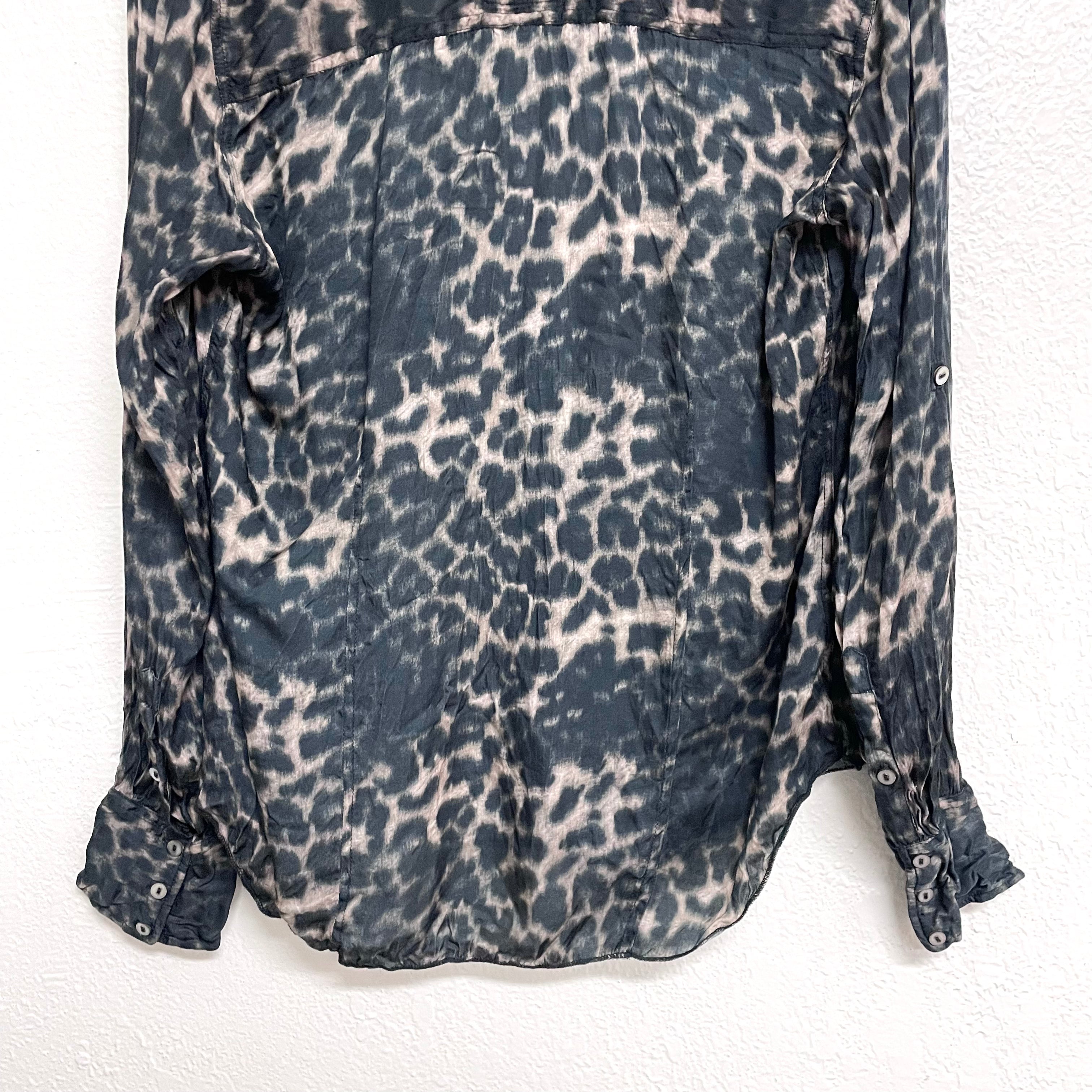 Leopard Button Down Top