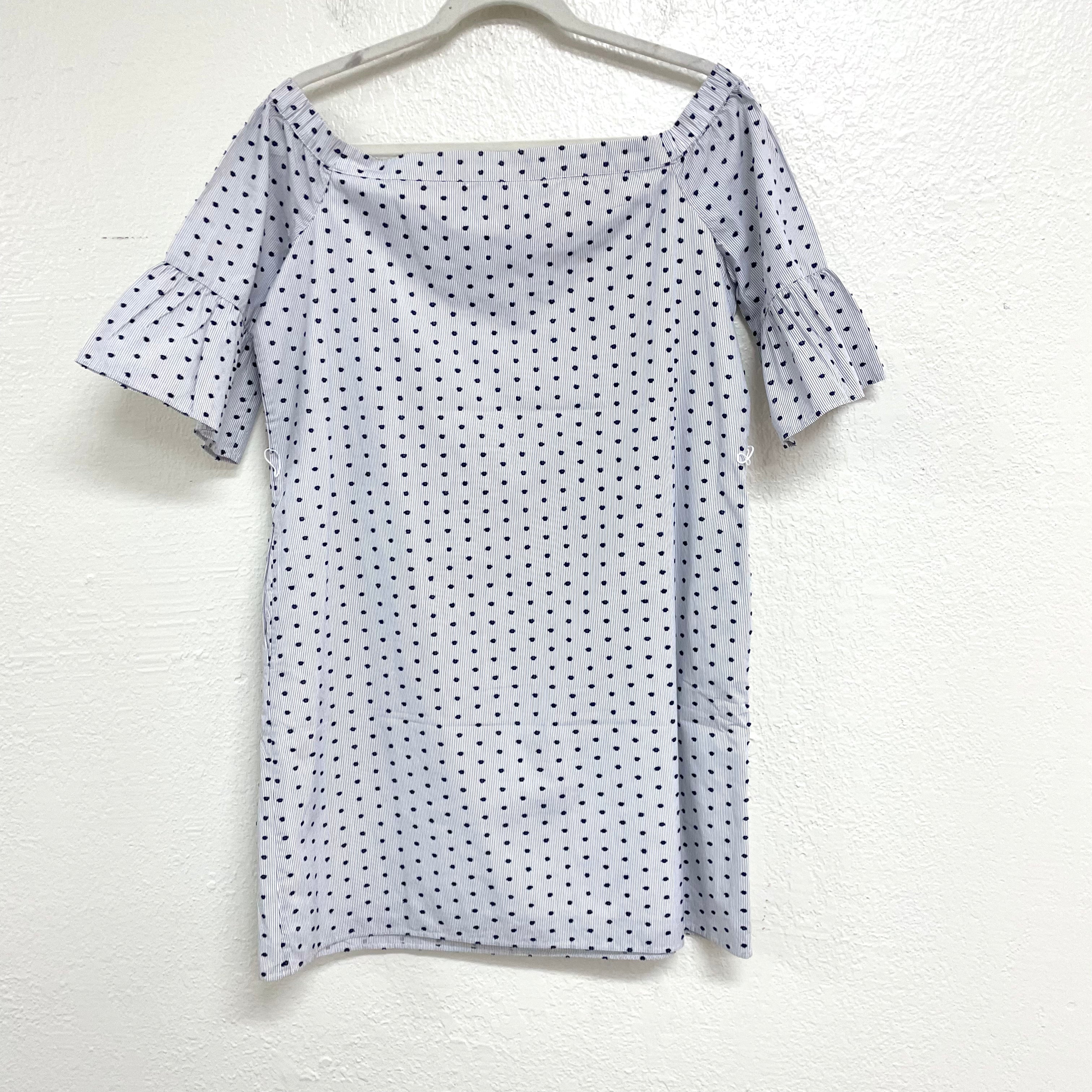 Striped Swiss Dot Dress