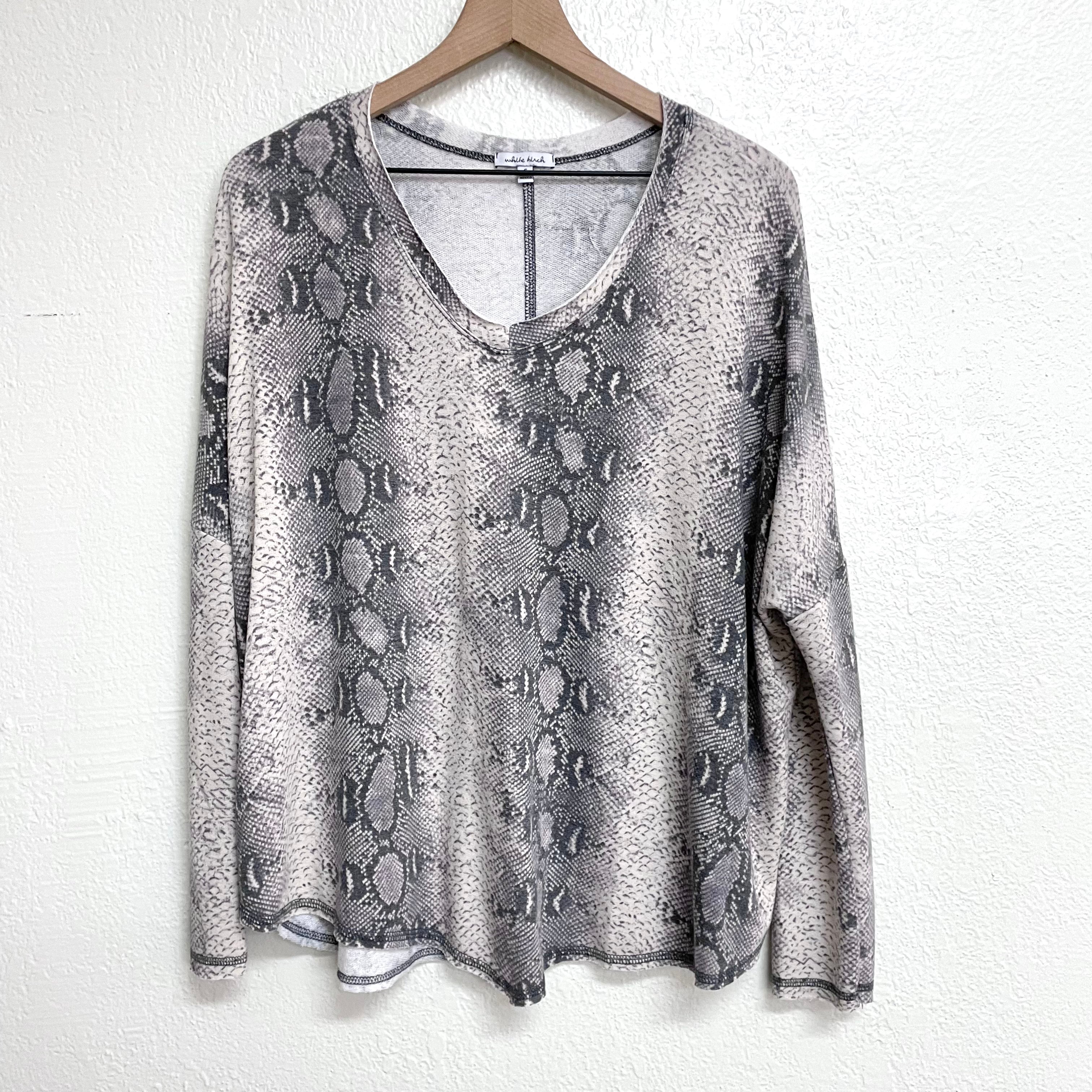 Snakeskin Print Sweater