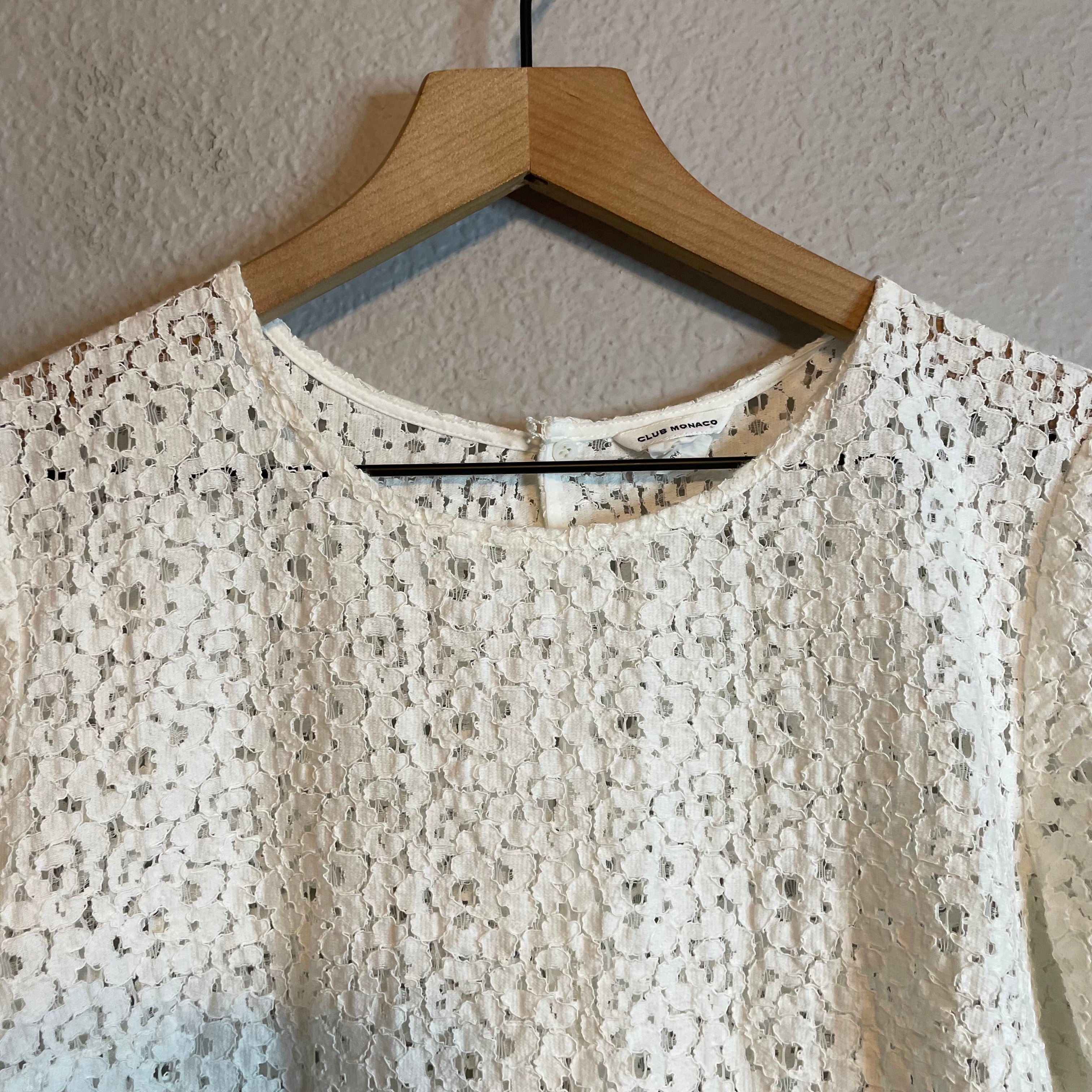 Lace Short Sleeve Top