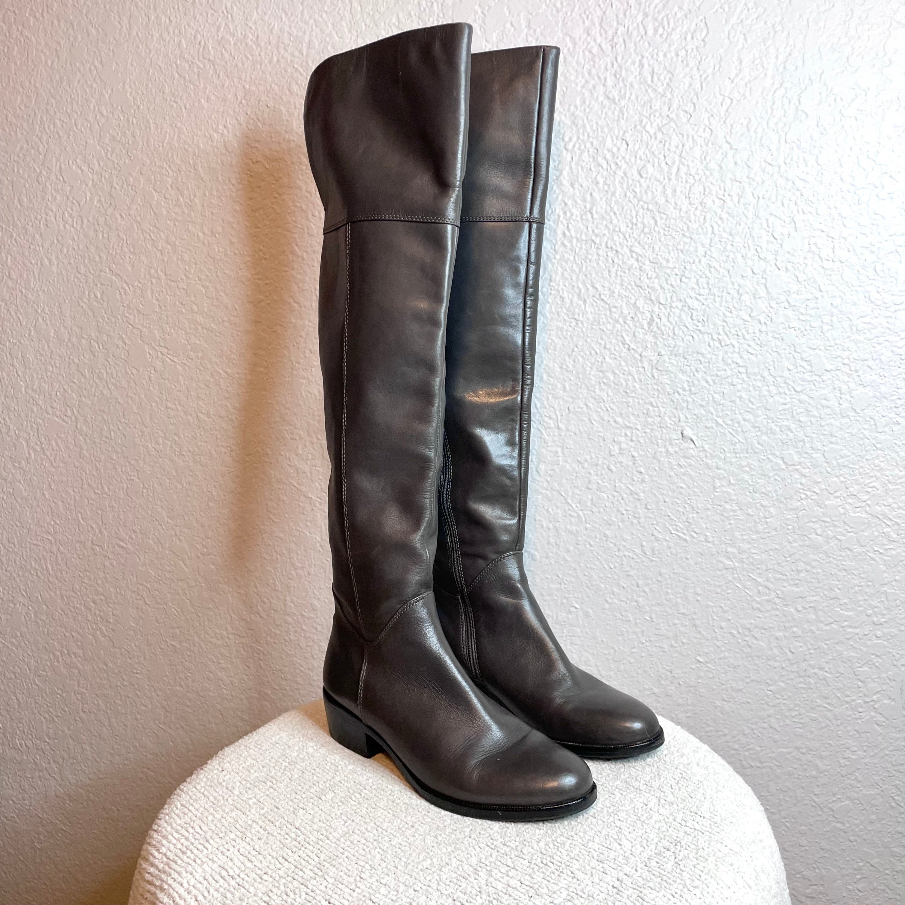 Over the Knee Leather Boots