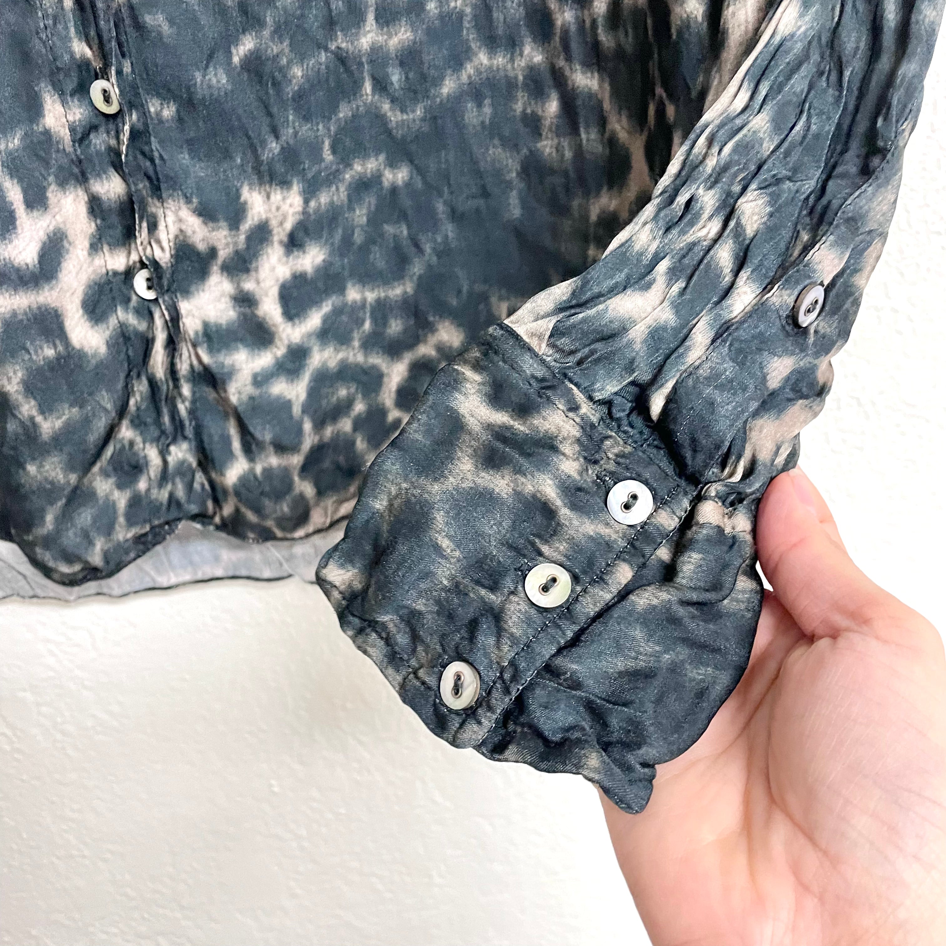 Leopard Button Down Top