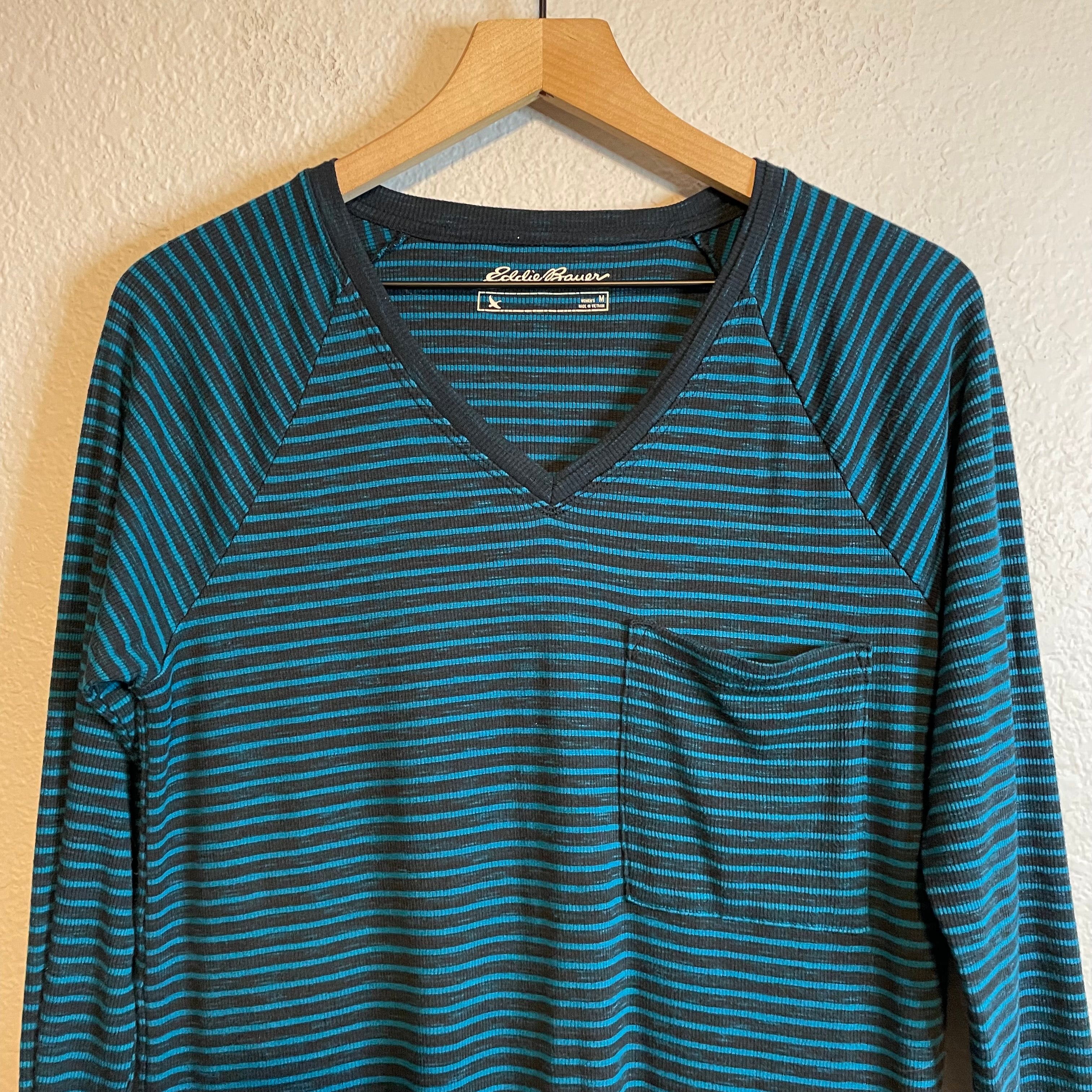 Striped Ribbed Long Sleeve Top