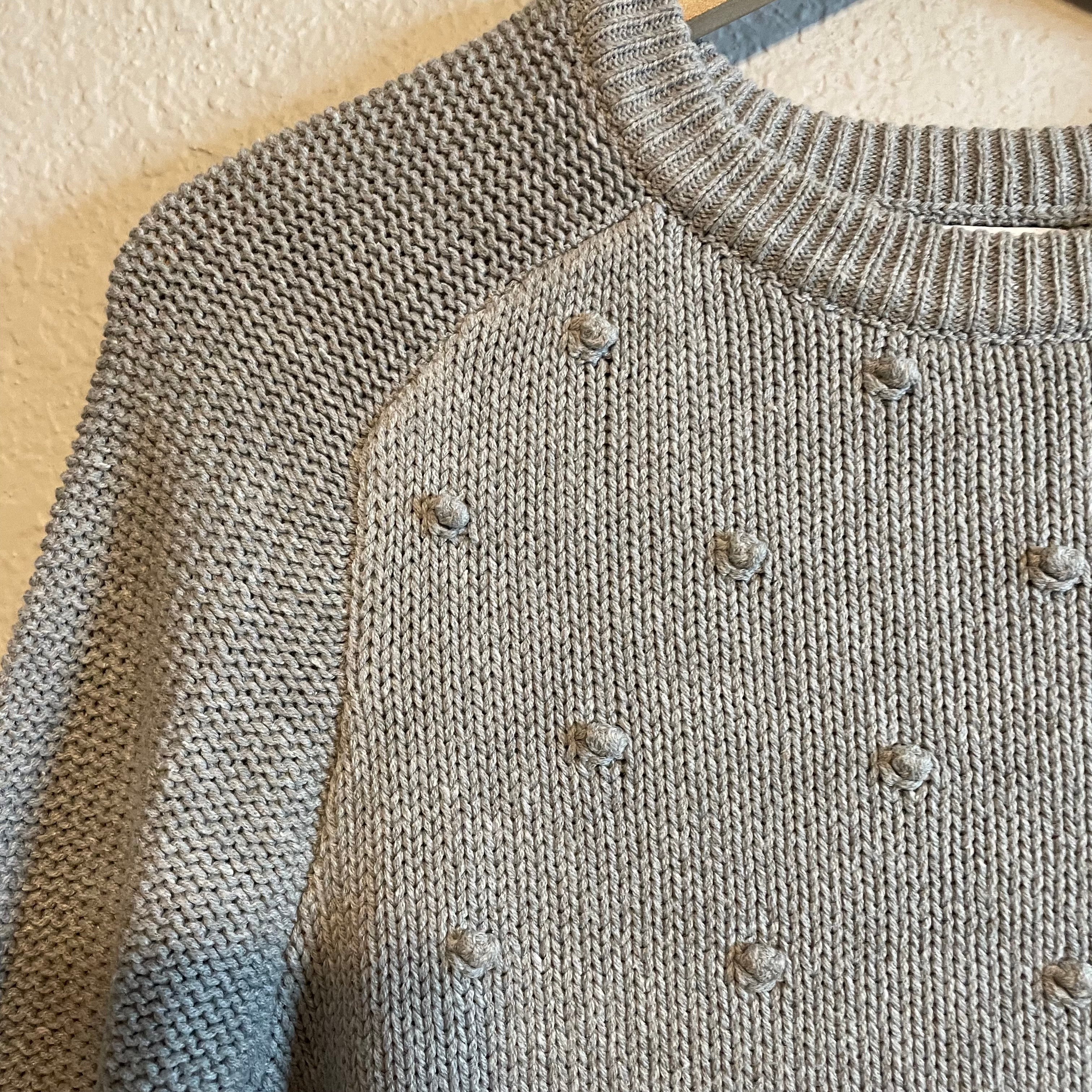 Knit Ball Polka Dot Sweater