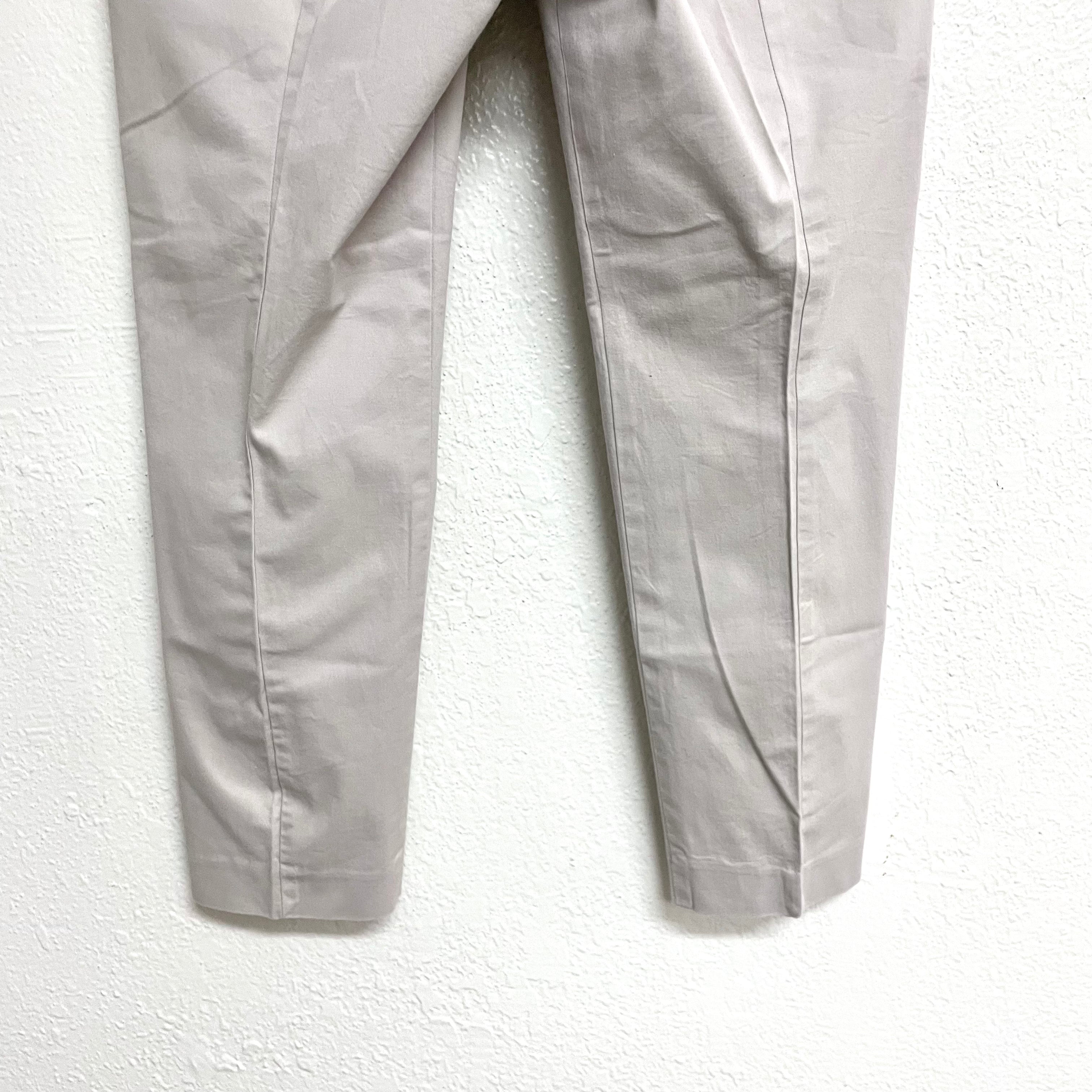 Khaki Cropped Dress Pants