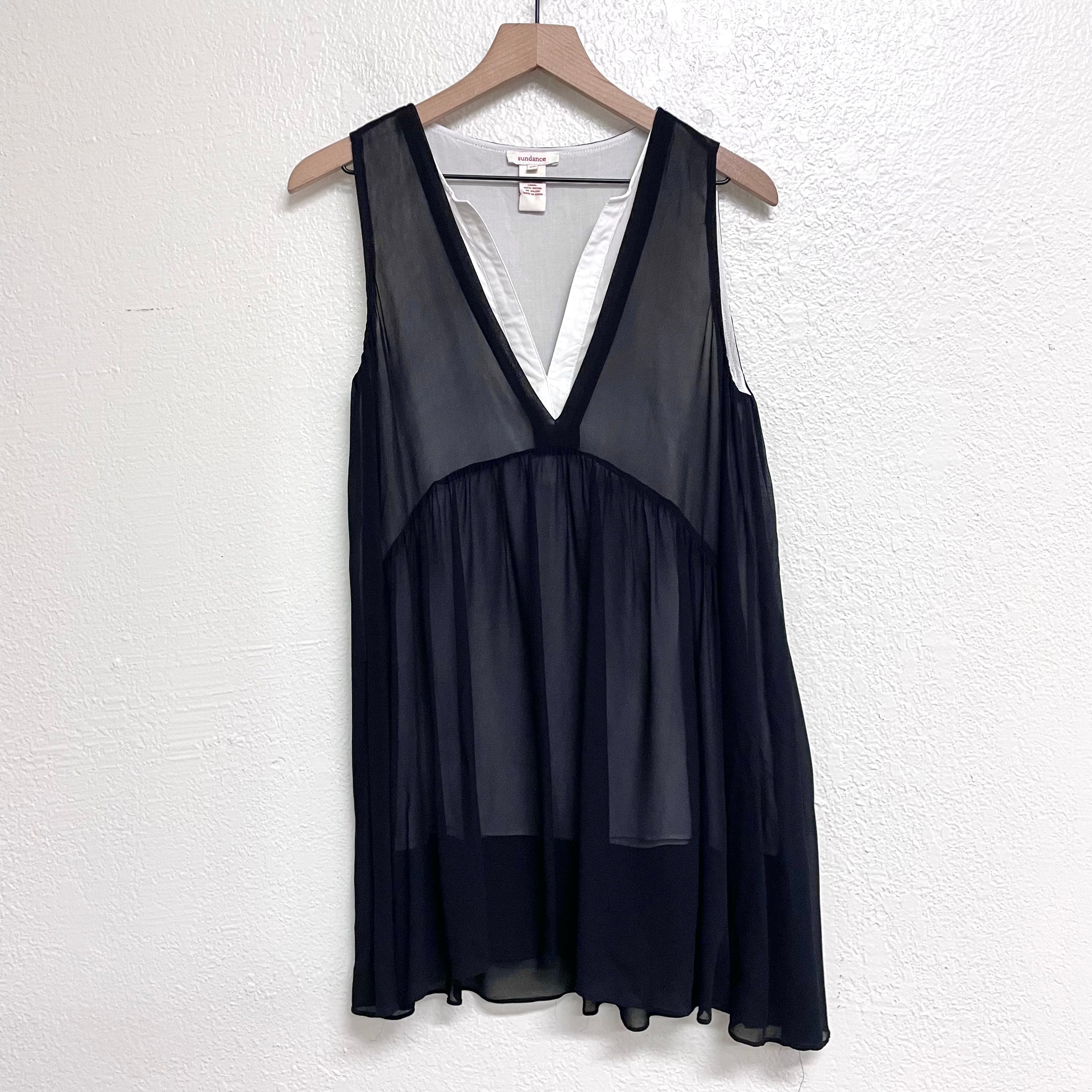 Sleeveless Overlay Tunic