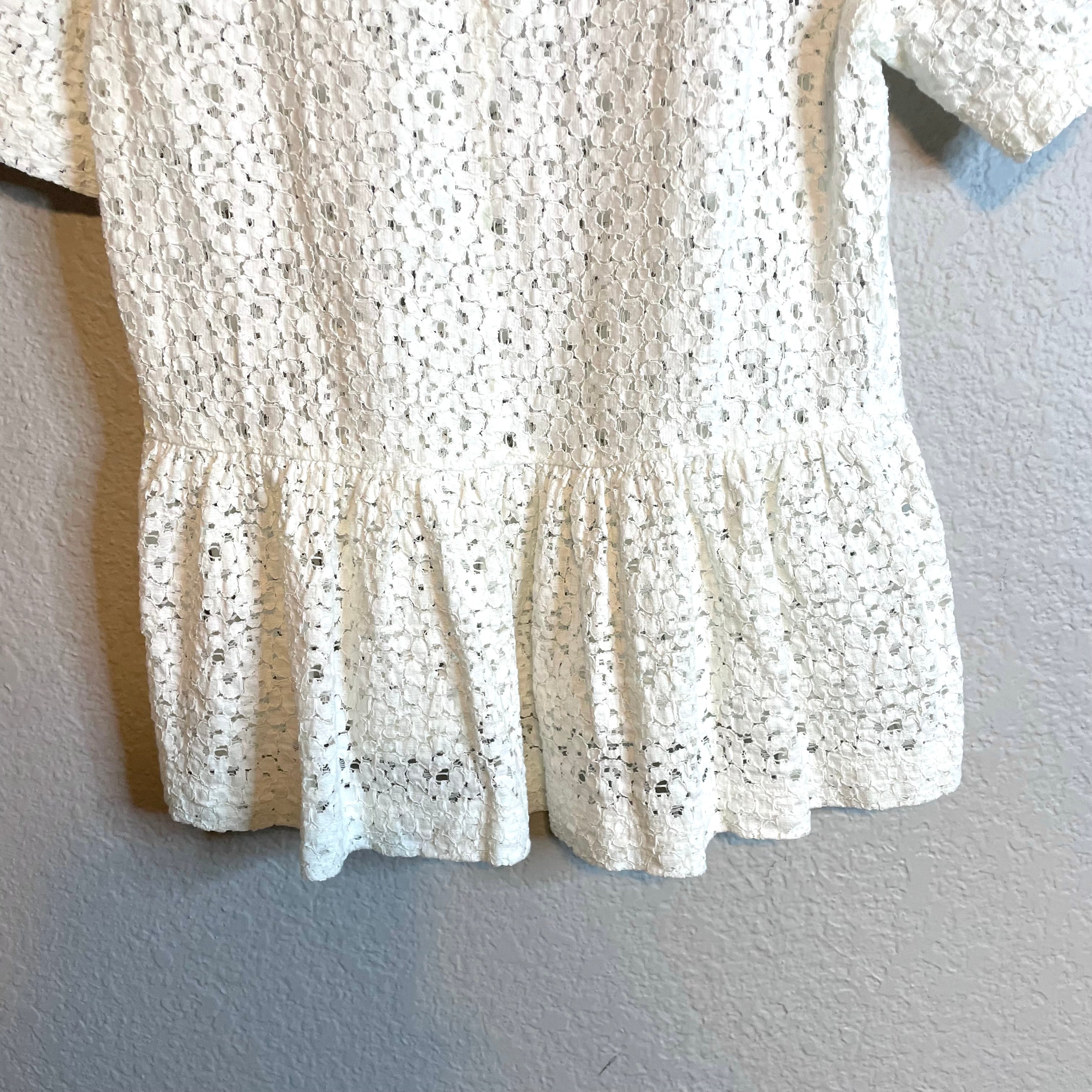 Lace Short Sleeve Top