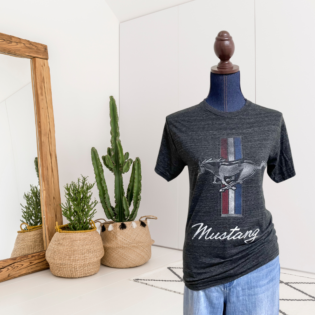 Mustang Logo Tri-Blend T-Shirt