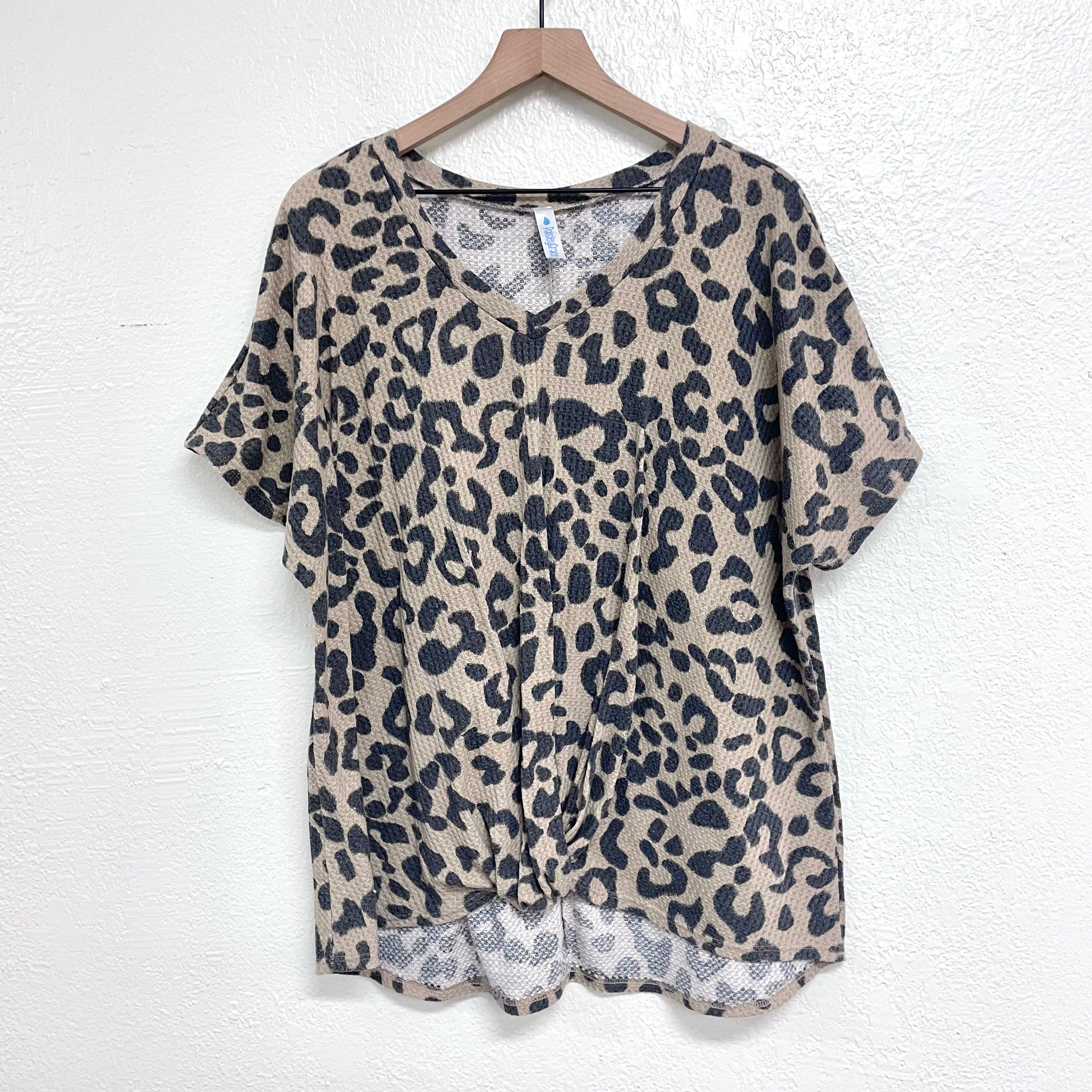 Leopard Knotty Top