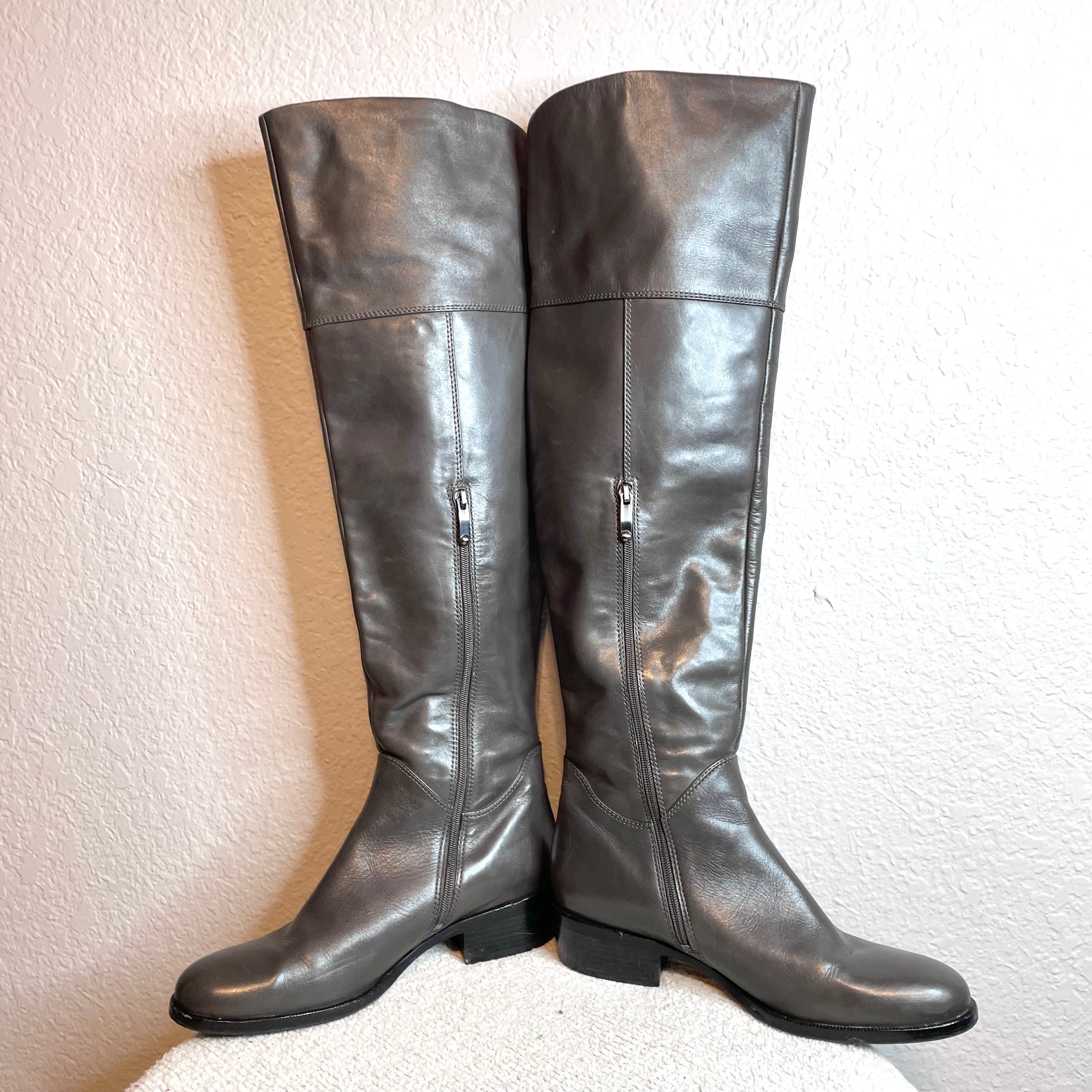 Over the Knee Leather Boots