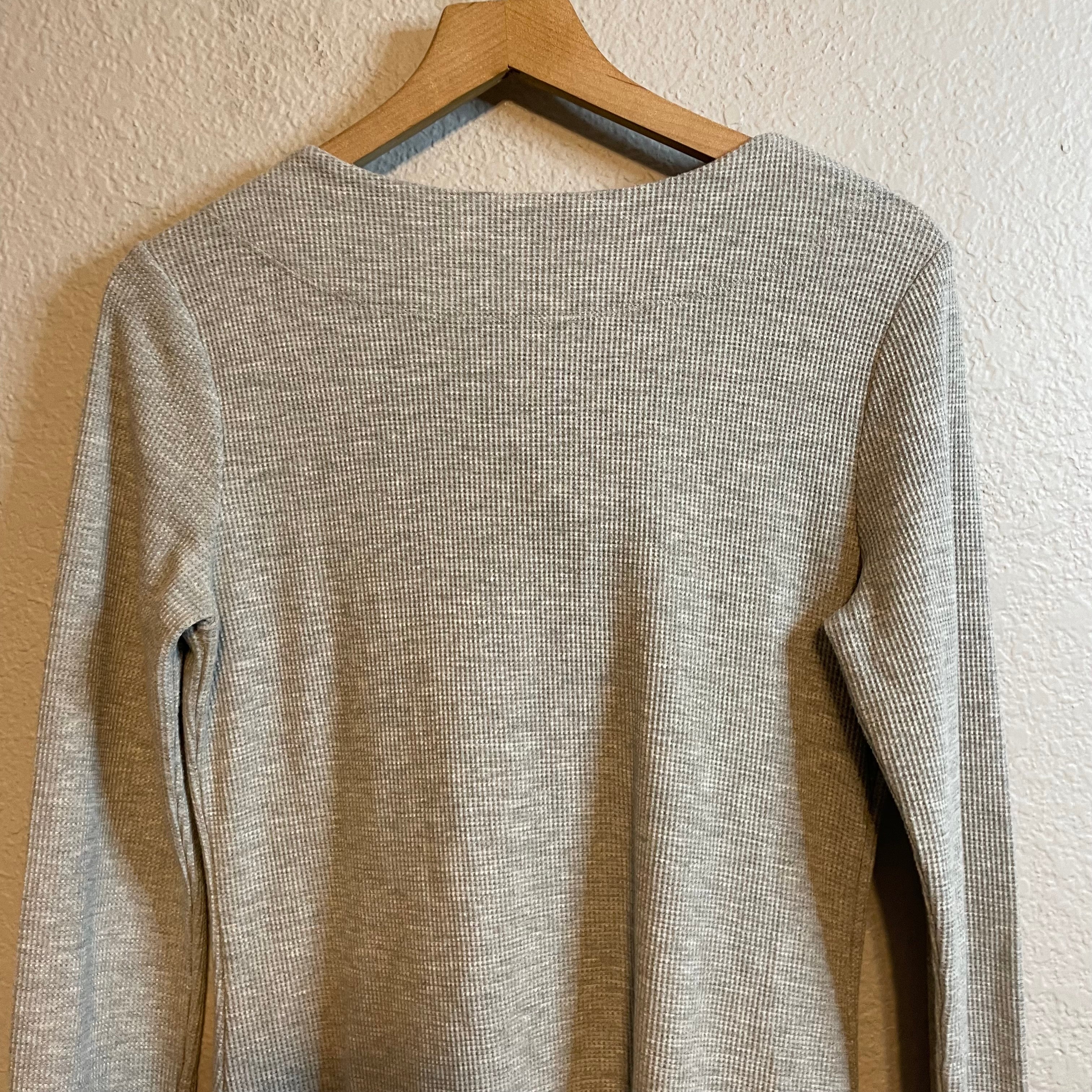 Draped Neck Thermal Top