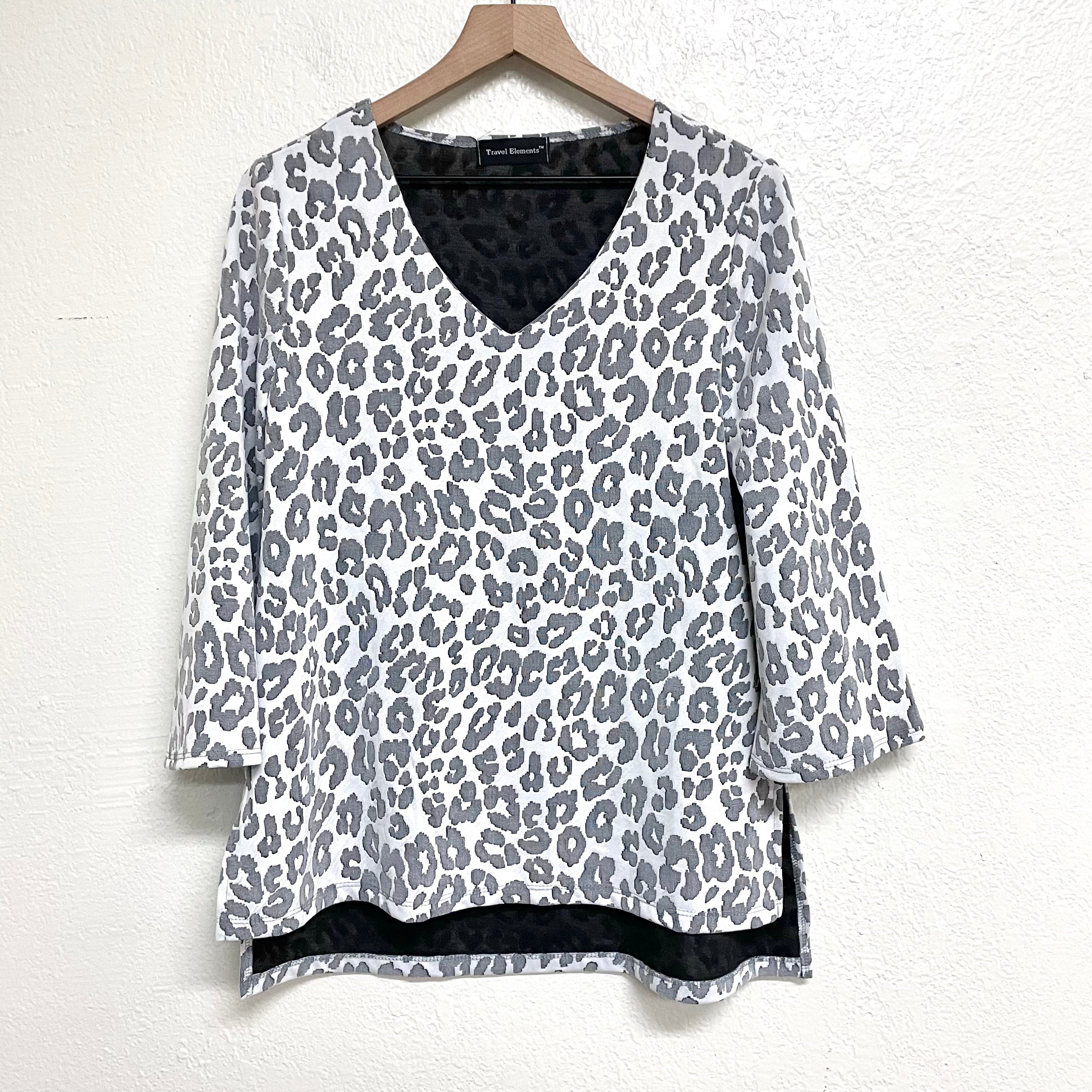 V-Neck Leopard Top