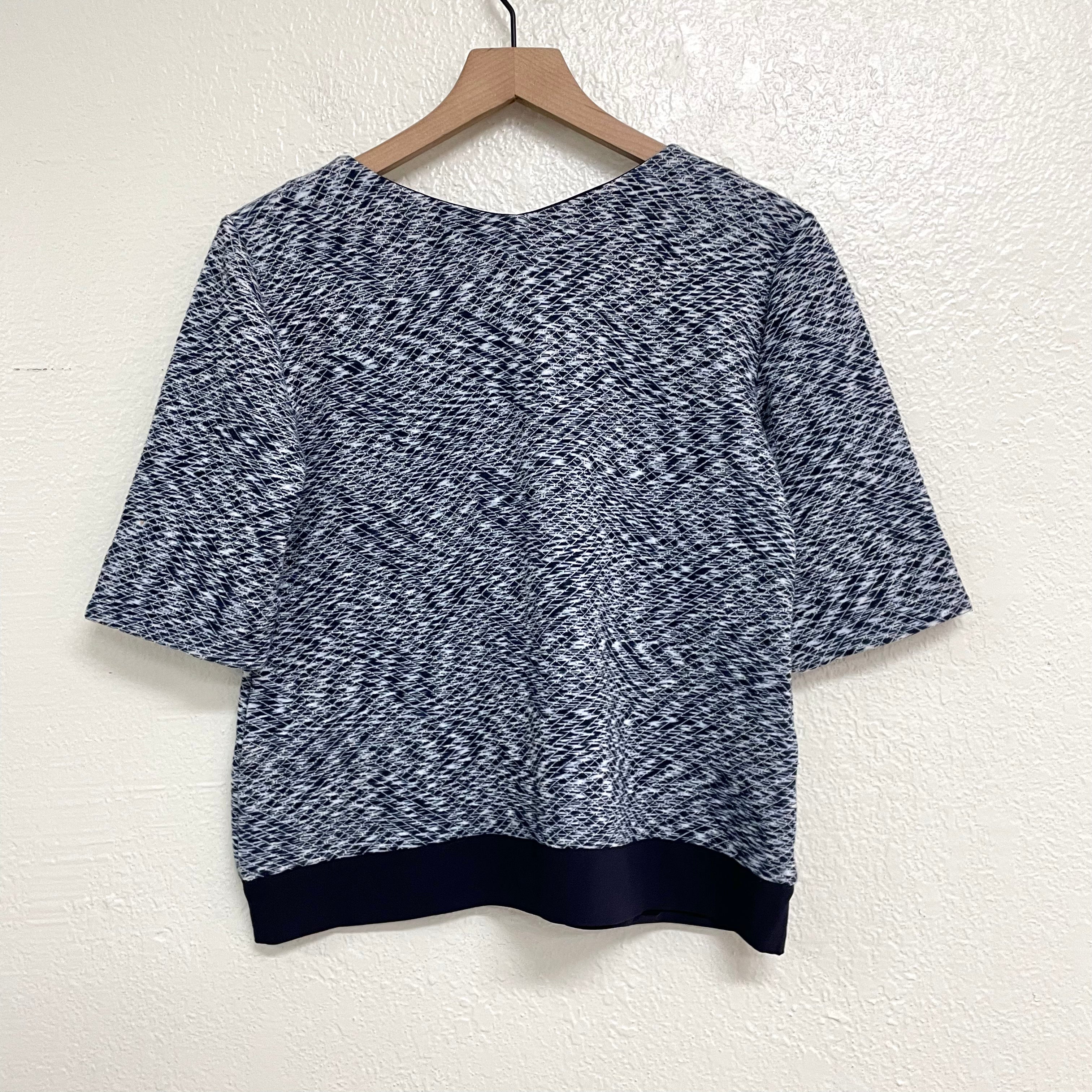 Short Sleeve Sweater Blouse