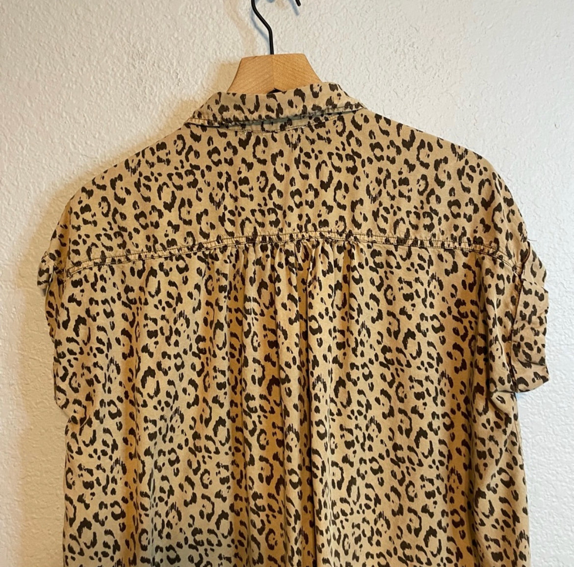 Leopard Button Down Top