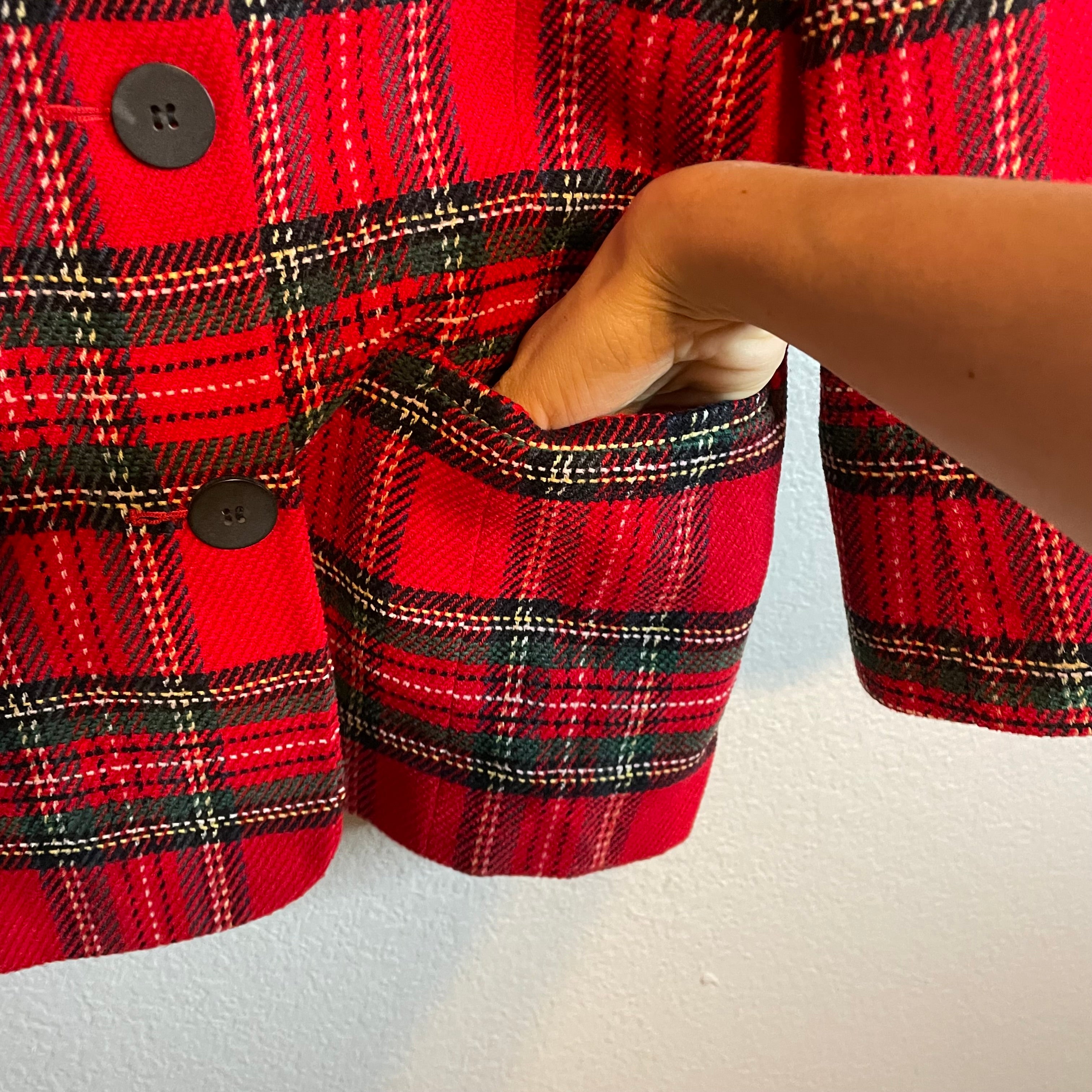 Plaid Holiday Blazer Jacket