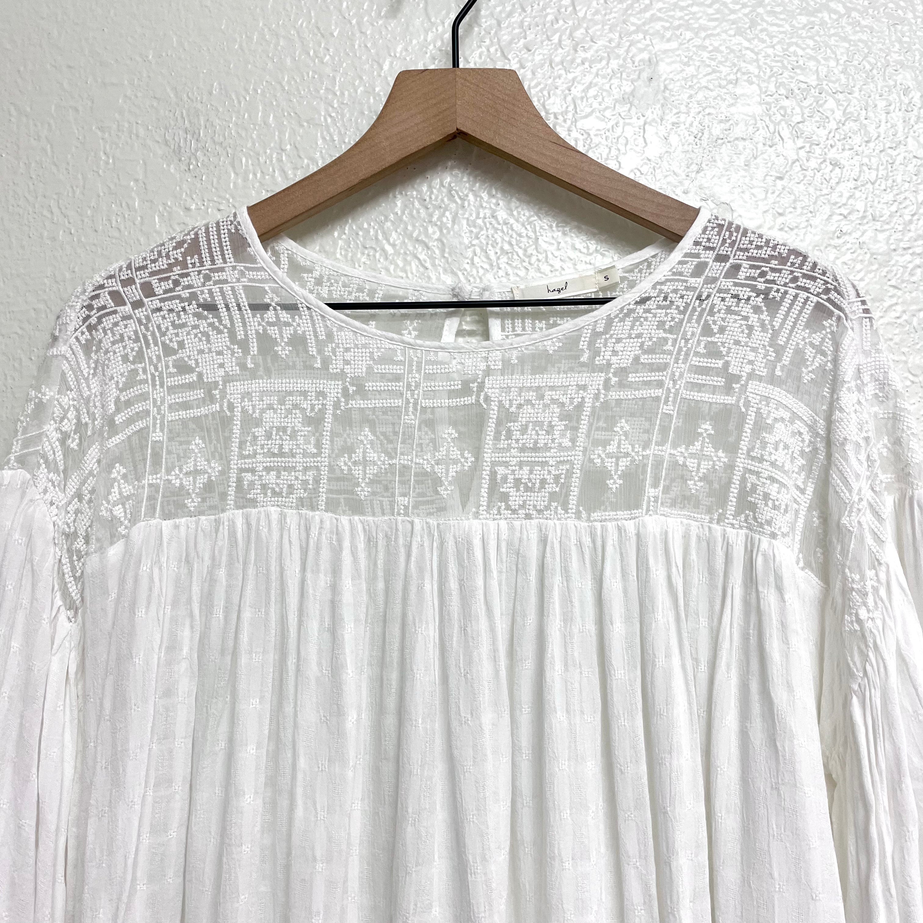 Sheer Neckline Blouse