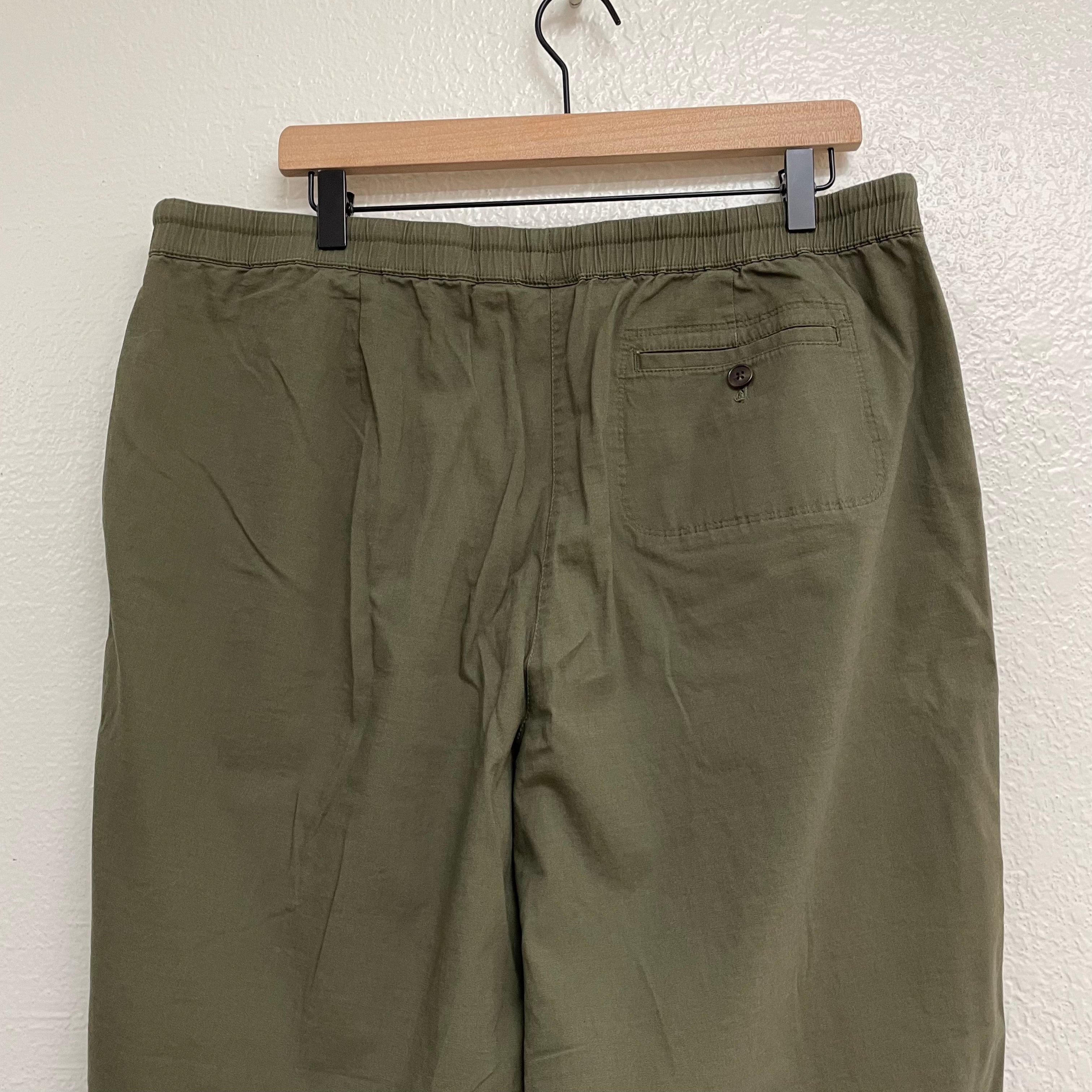 Elastic Waist Crapri Pants