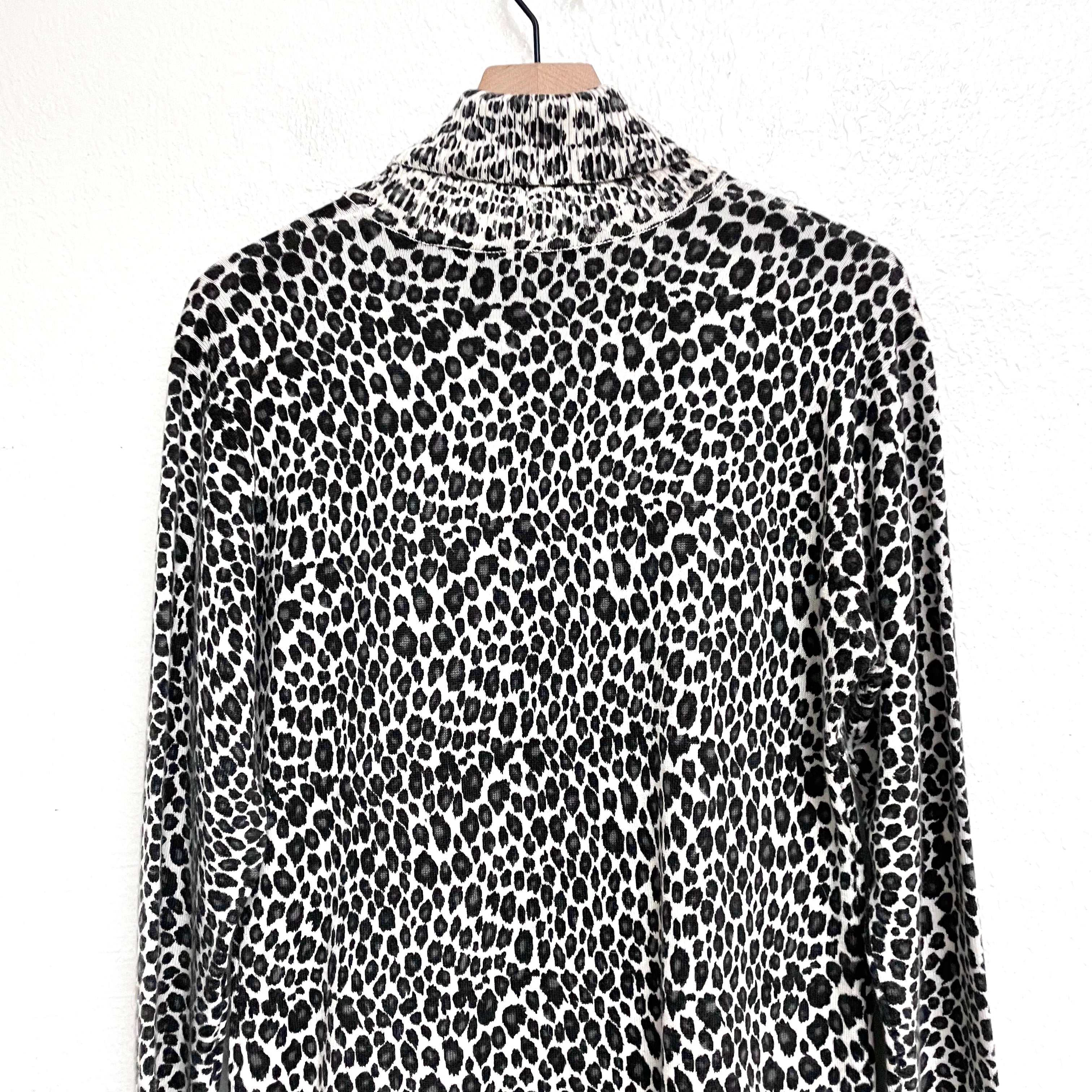 Leopard Turtleneck Sweater