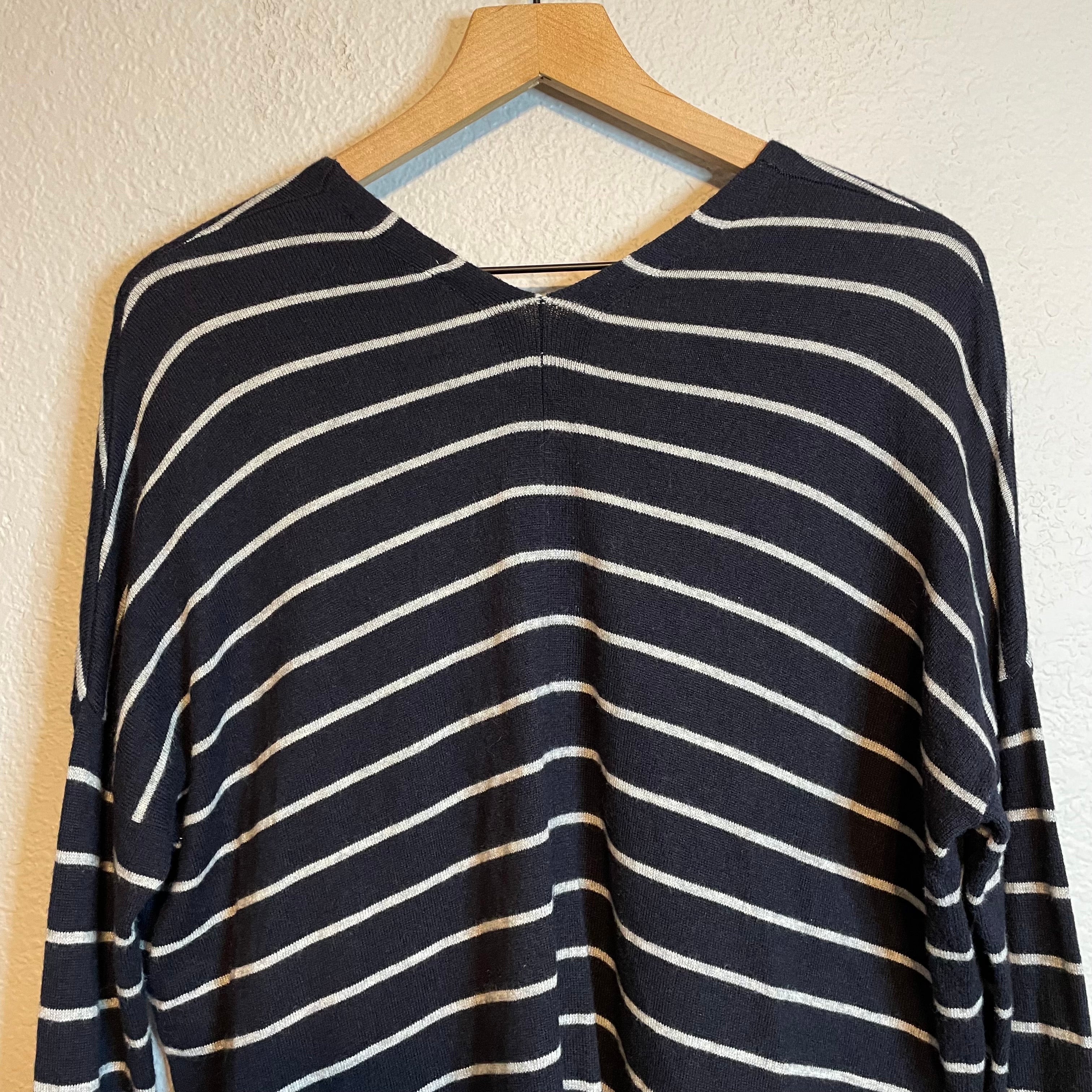 Striped Dolman Sleeve Sweater