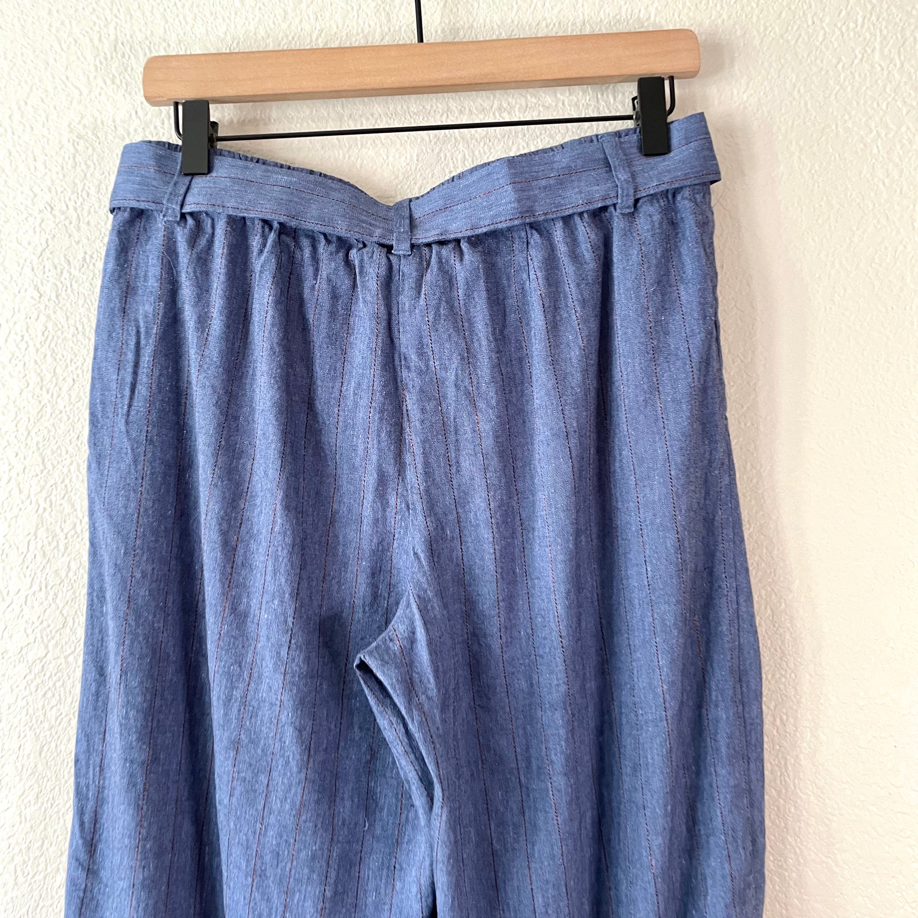 Linen Stretch Crop Pants