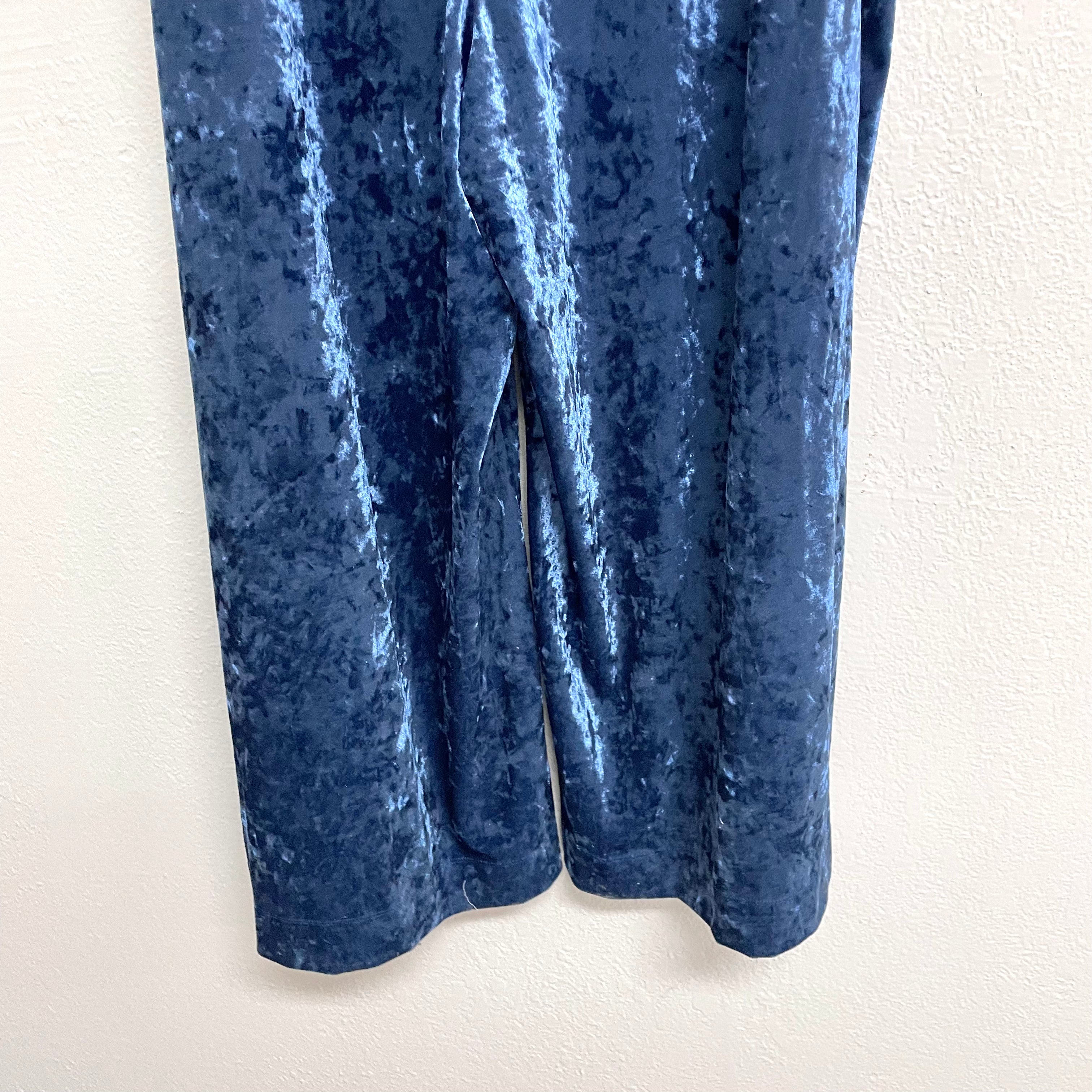 Velvet Wide Leg Pants