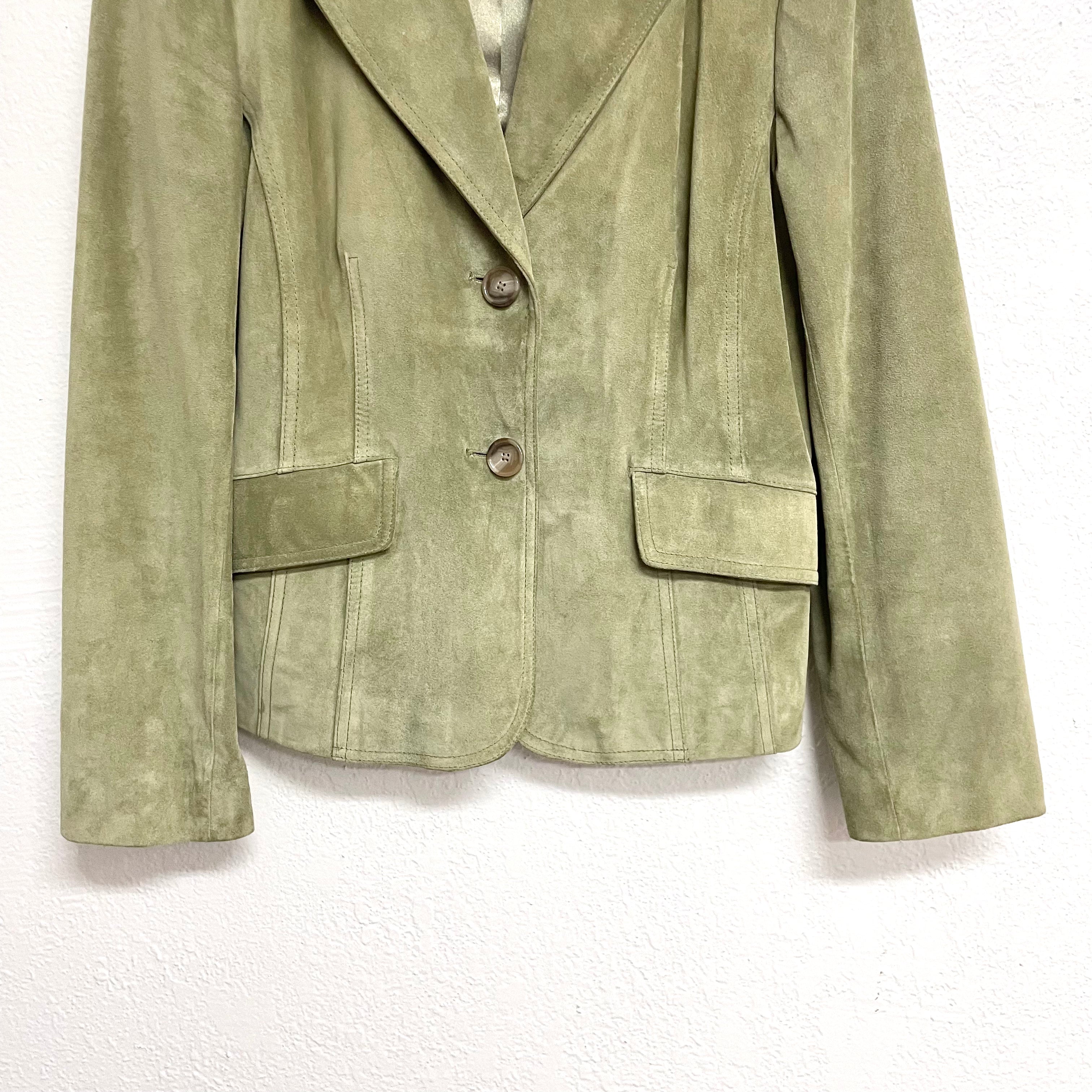 Suede Leather Blazer Jacket