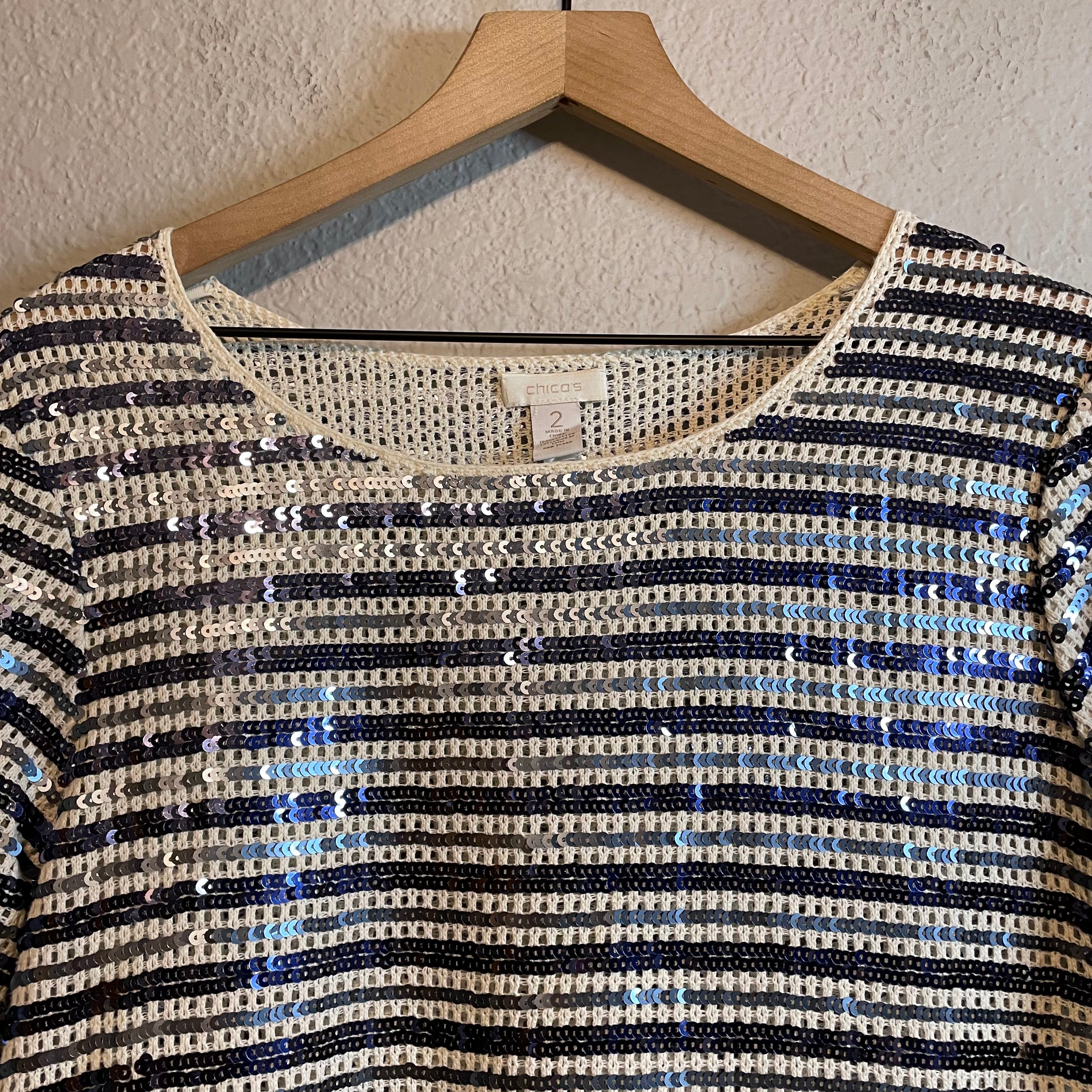 Sequin Knit Top