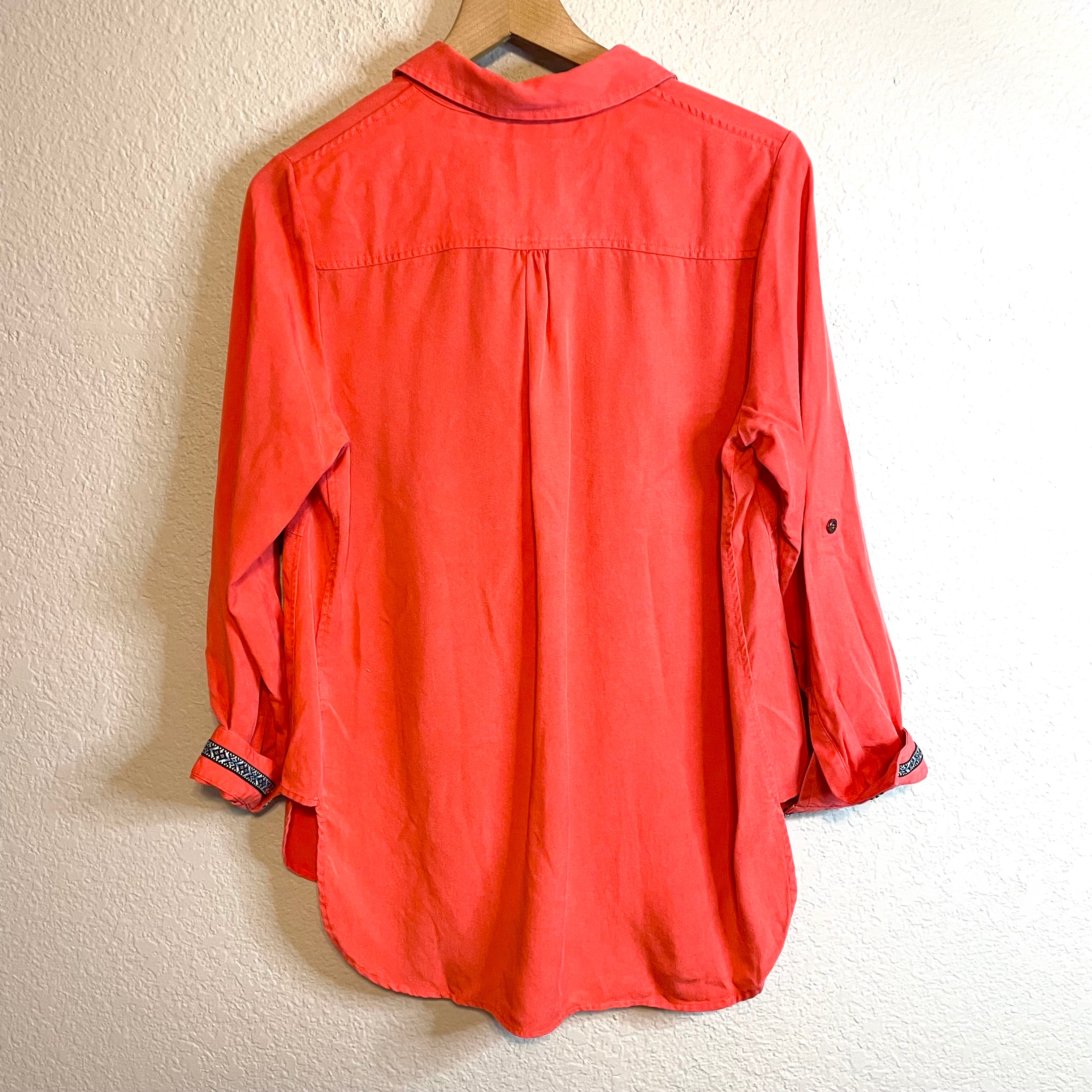 1/2 Button Front Tunic Top