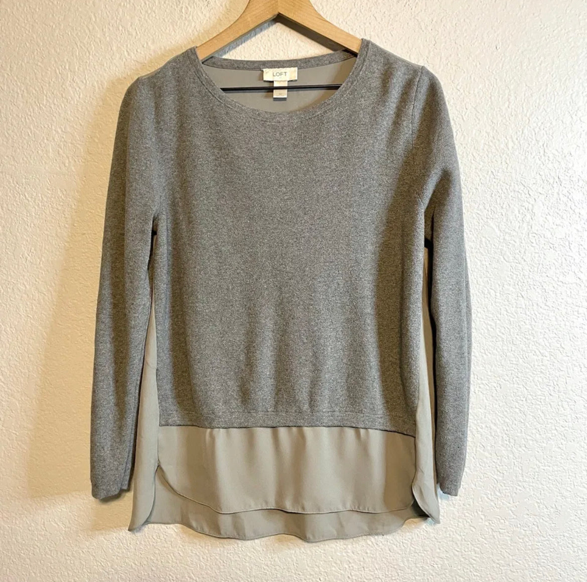 Faux Layered Knit Sweater