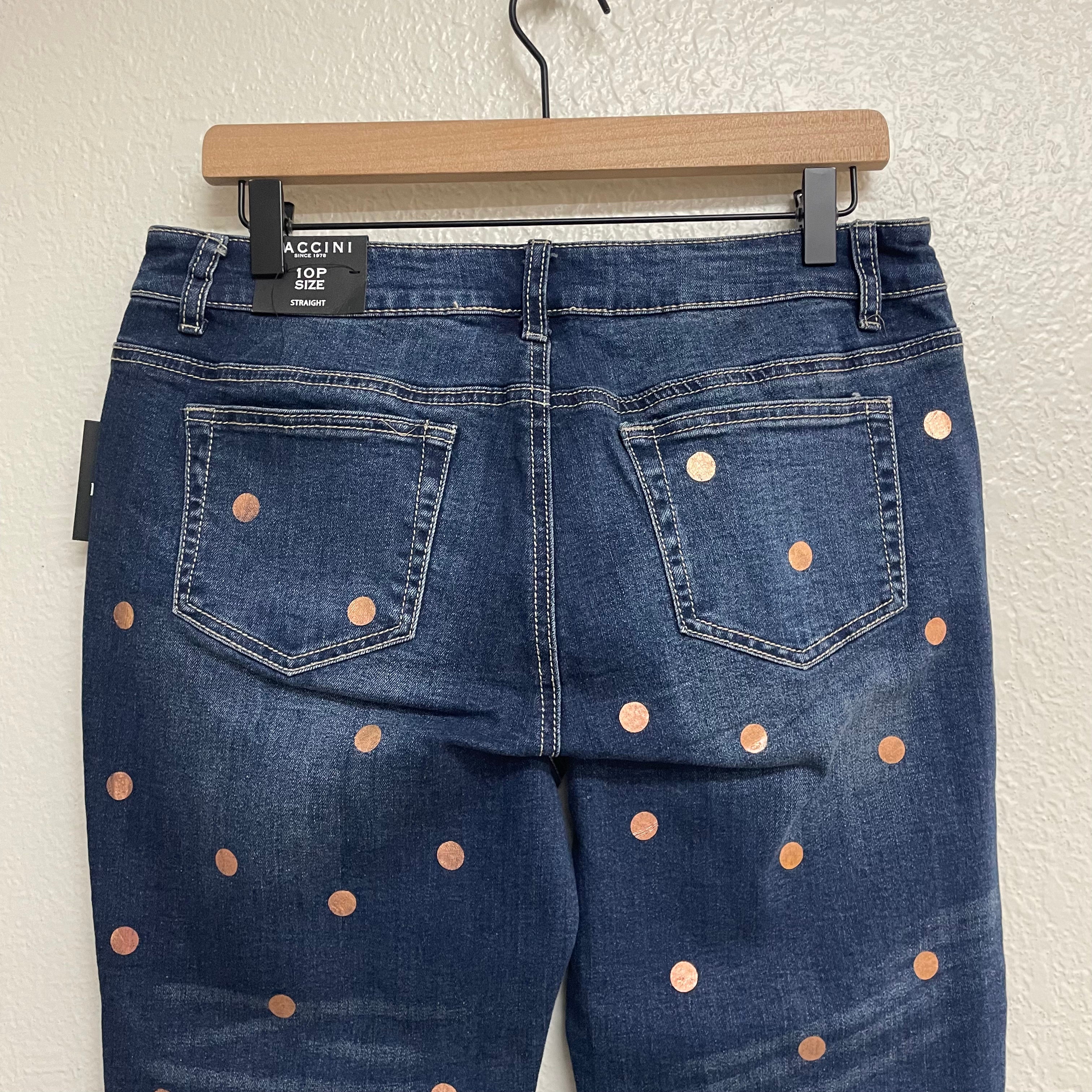 Polka Dot Crop Jeans