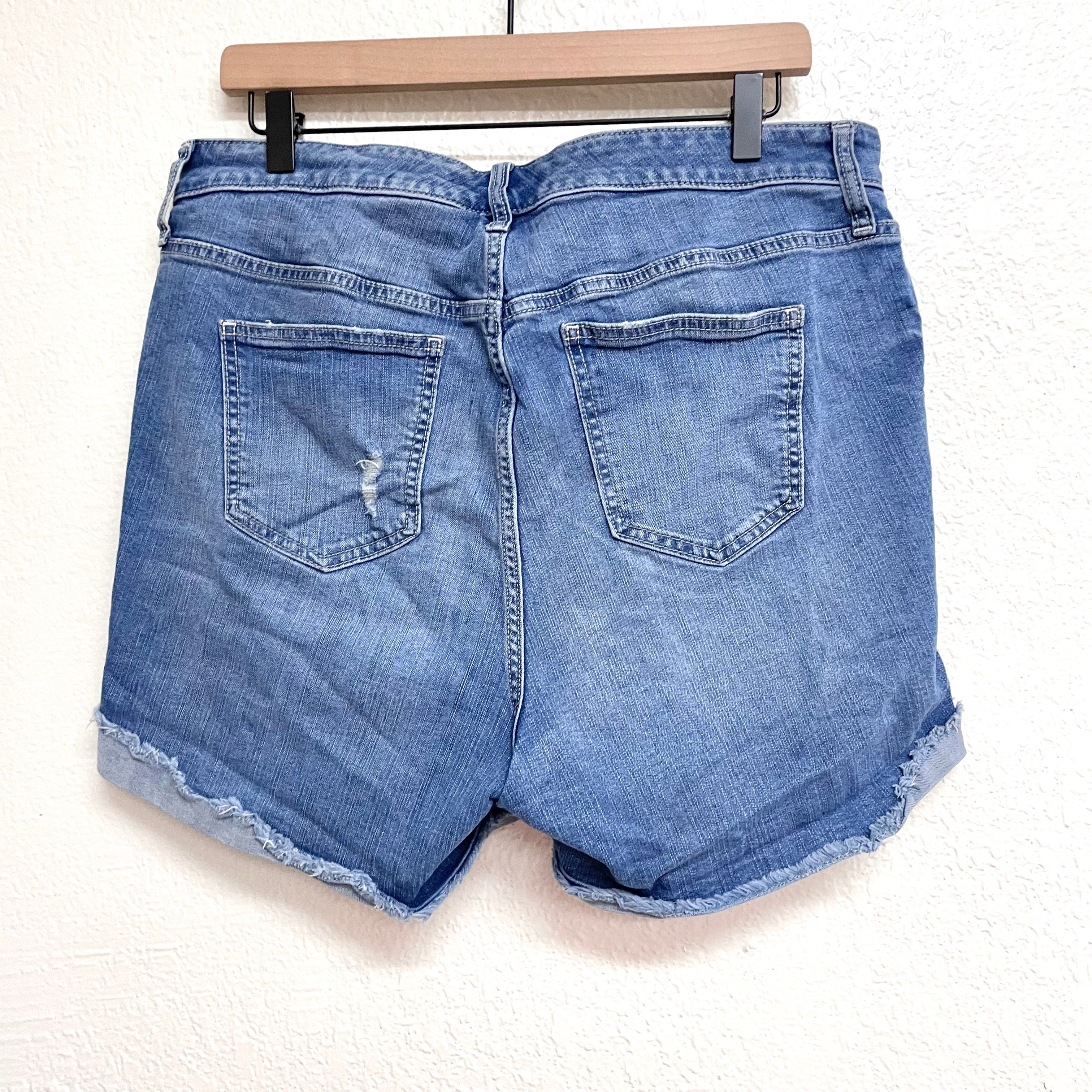 Distressed Jean Shorts