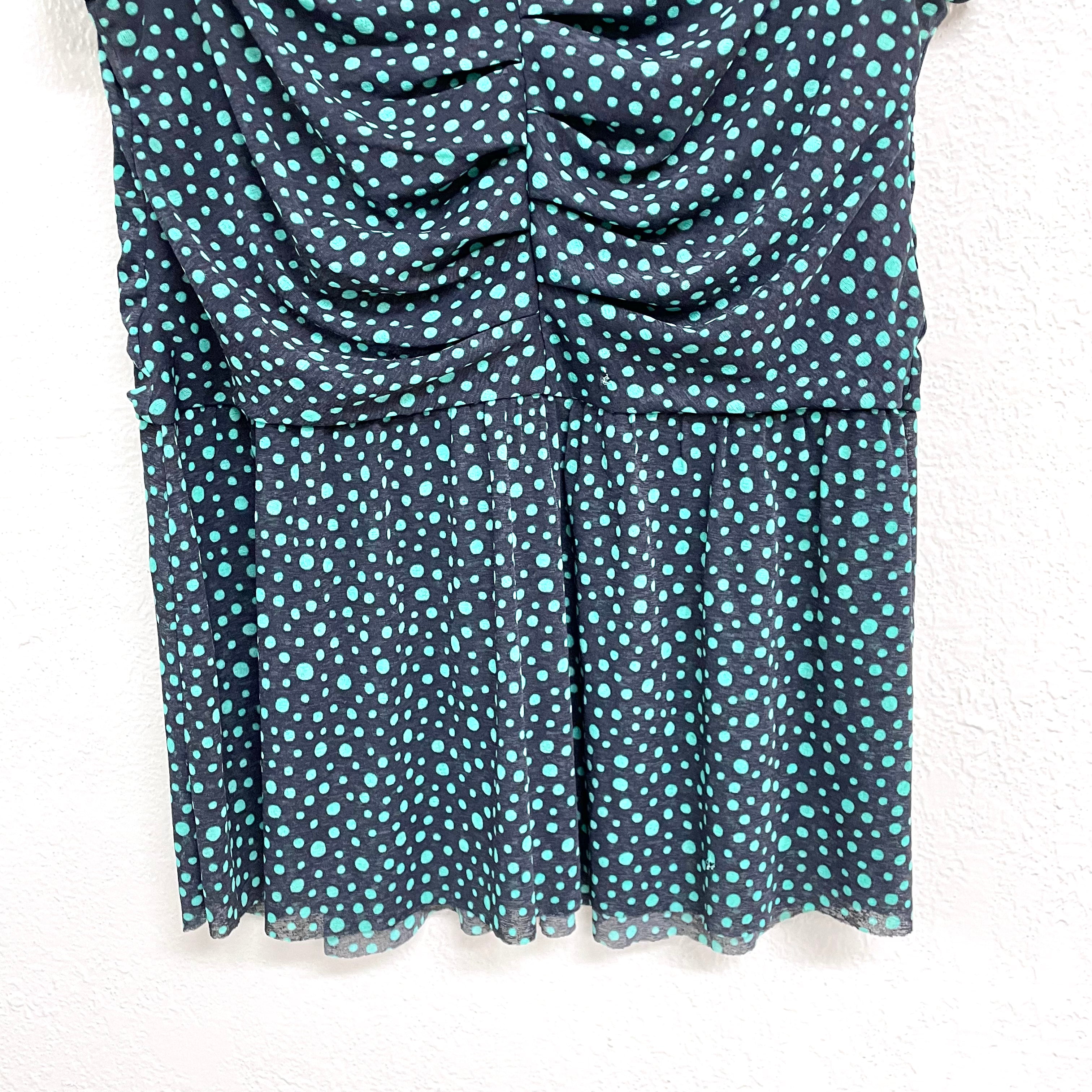 Polka Dot Peplum Top