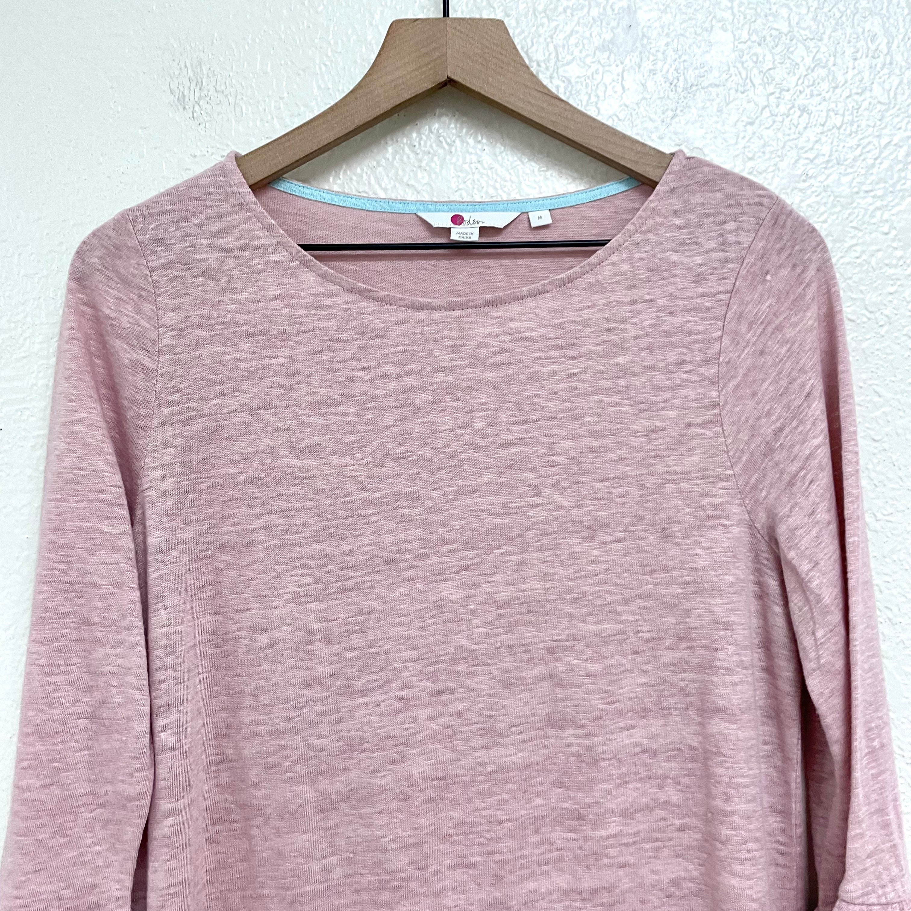 Linen Bell Sleeve Top