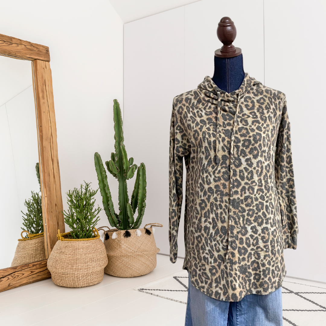 Leopard Hoodie Sweatshirt